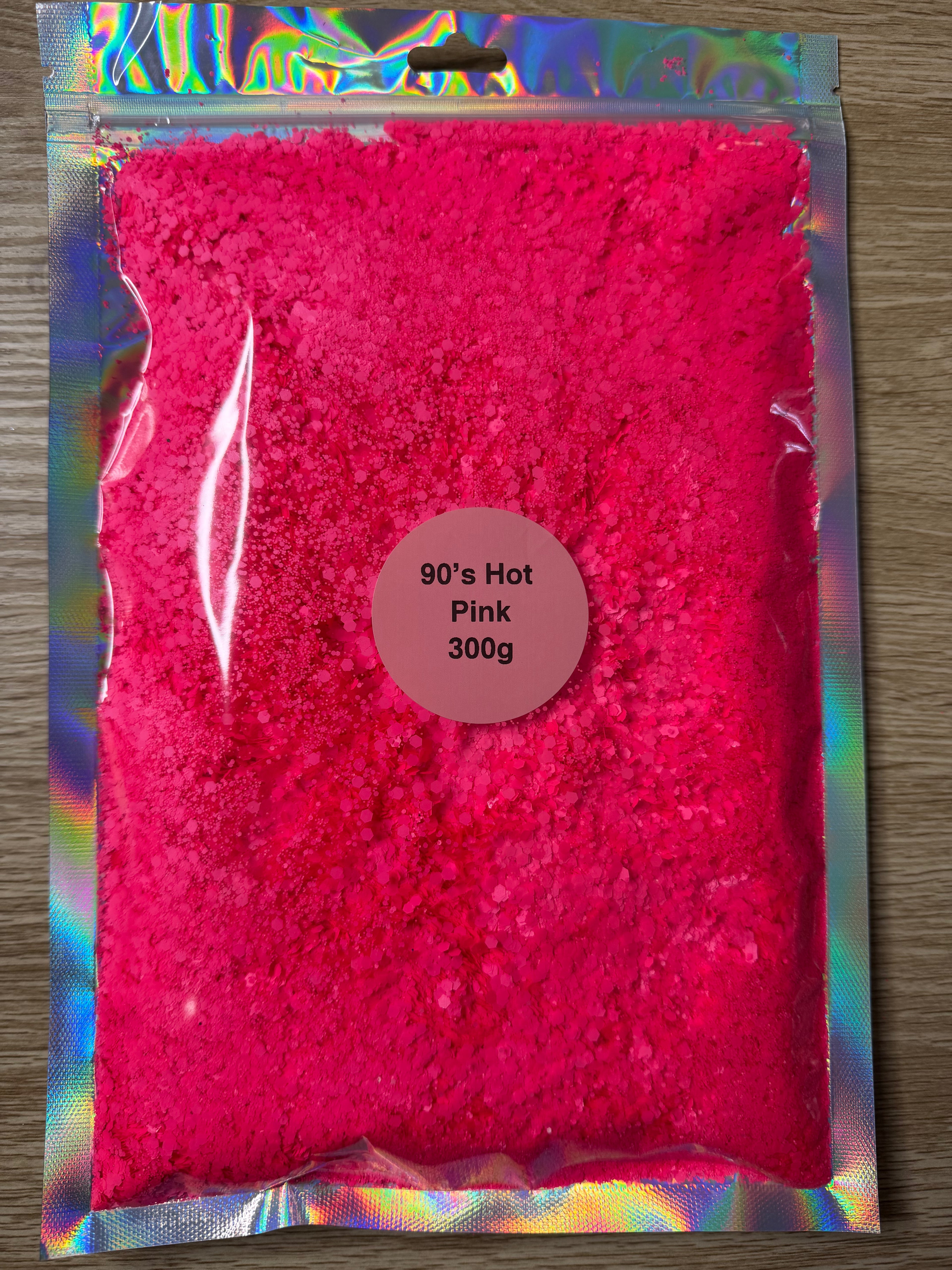 90s Hot Pink Chunky Glitter 300 Grams