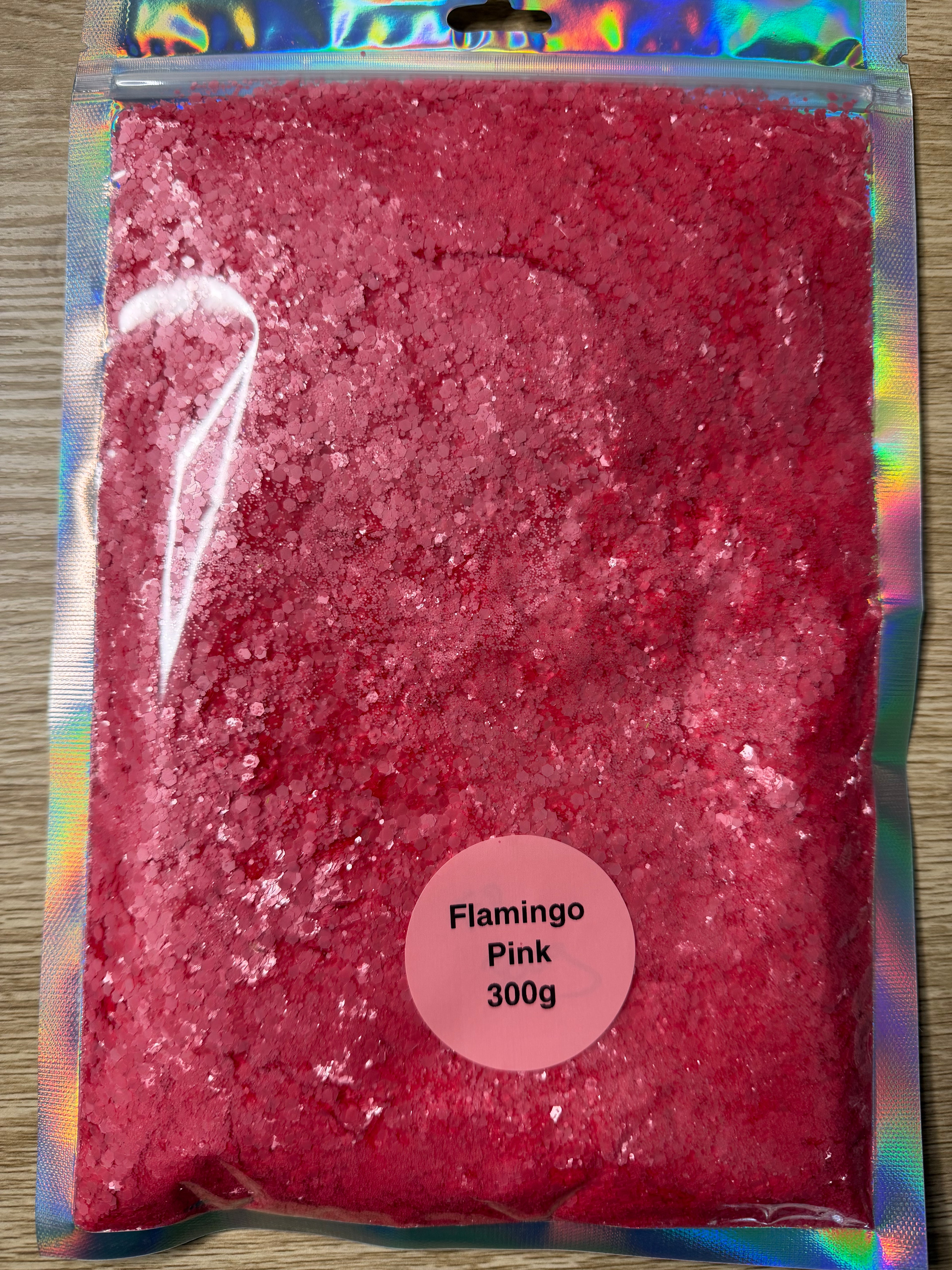 Flamingo Pink Chunky Glitter 300 Grams