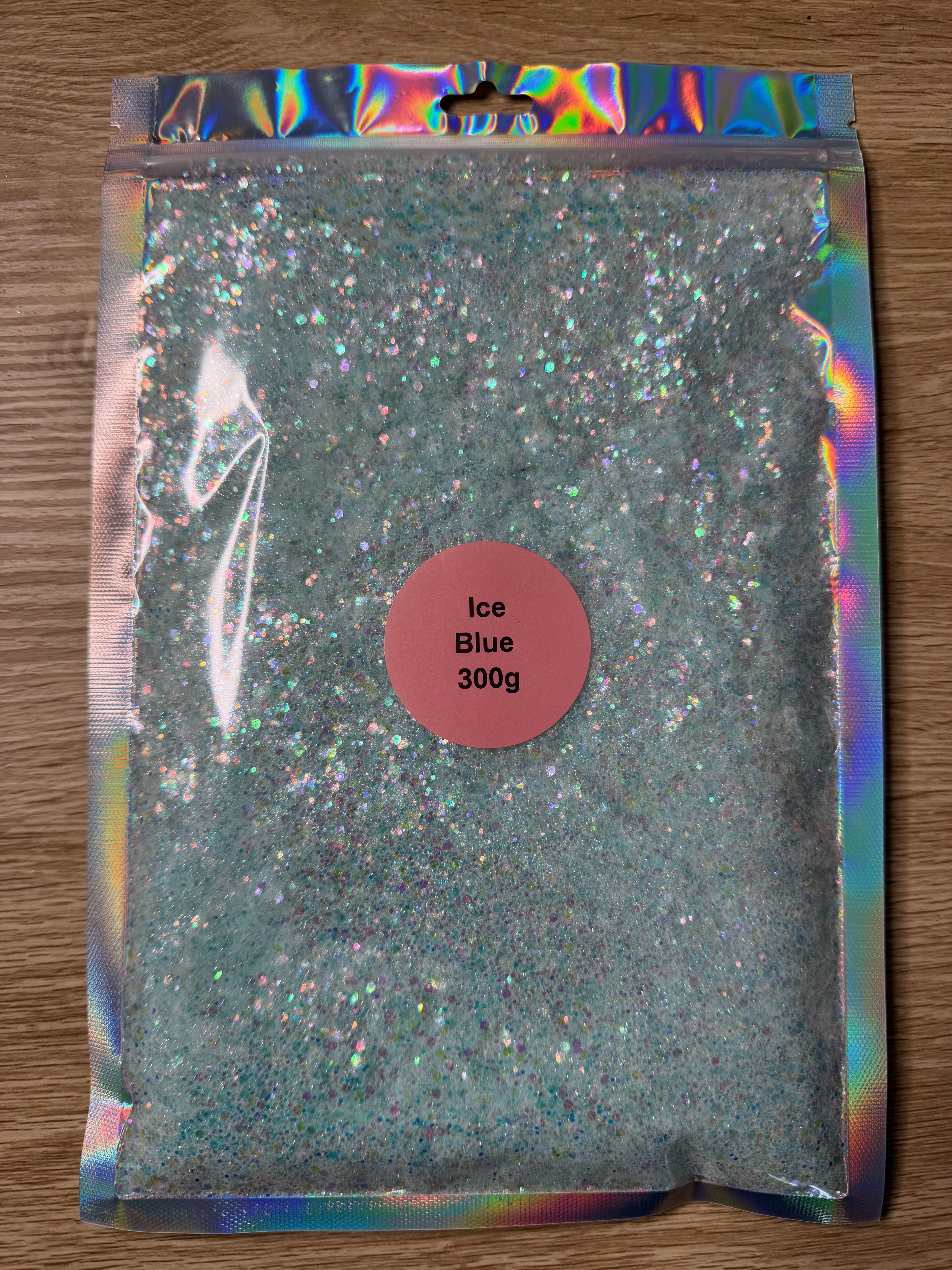 Ice Blue Chunky Glitter 300 Grams