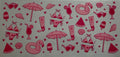 Pink Beach 16oz Uv Dtf Wrap
