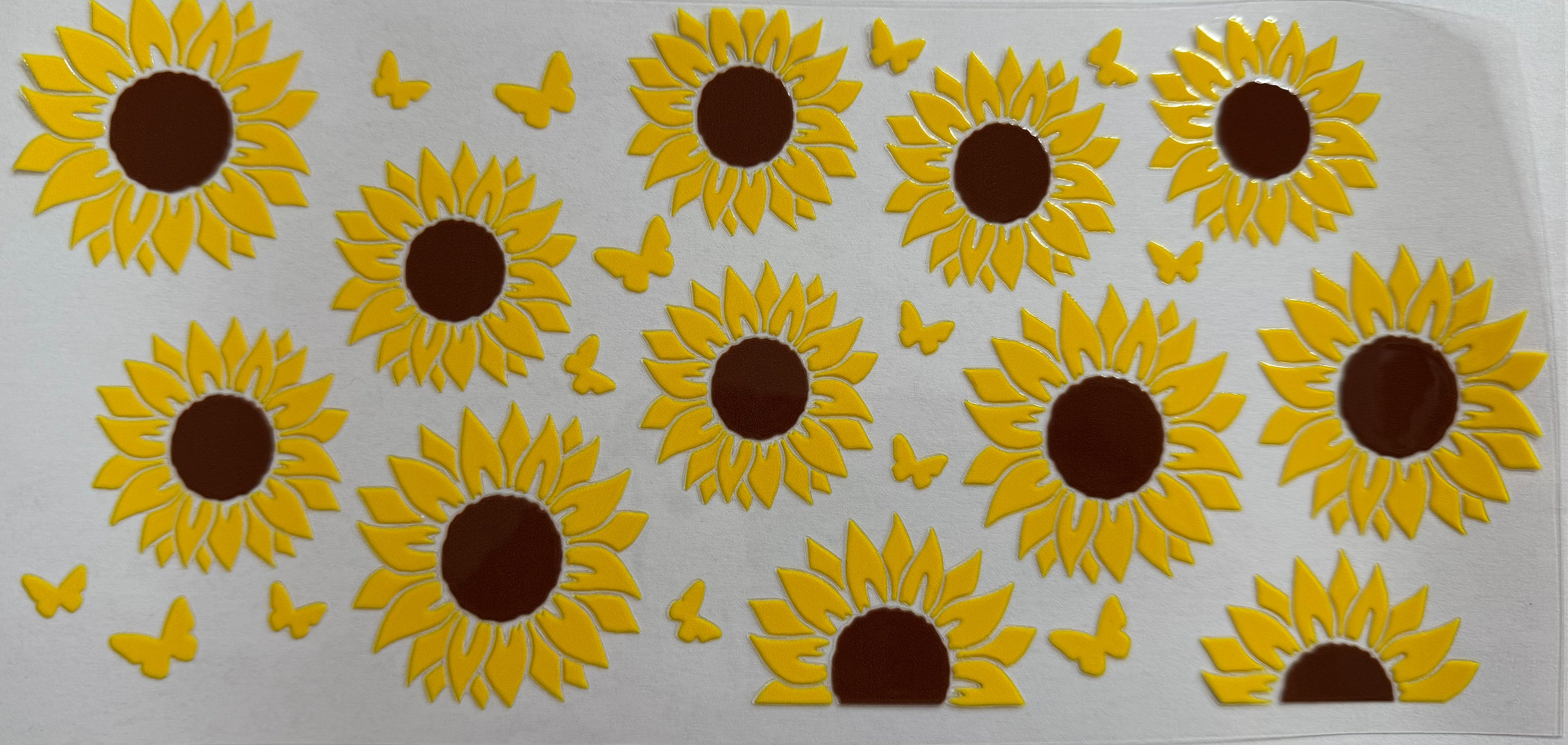 Sunflowers 16oz Uv Dtf Wrap