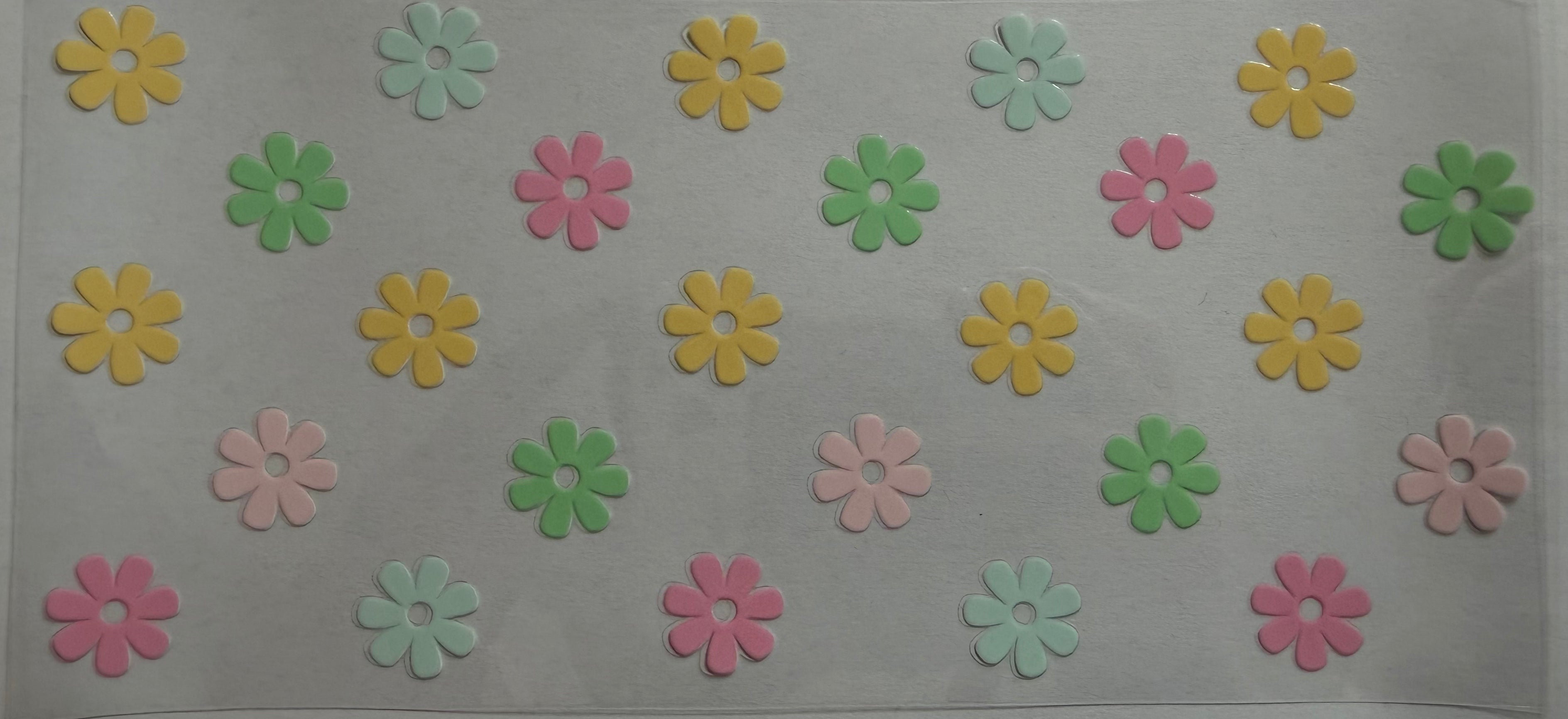 Pastel Flowers 16oz Uv Dtf Wraps