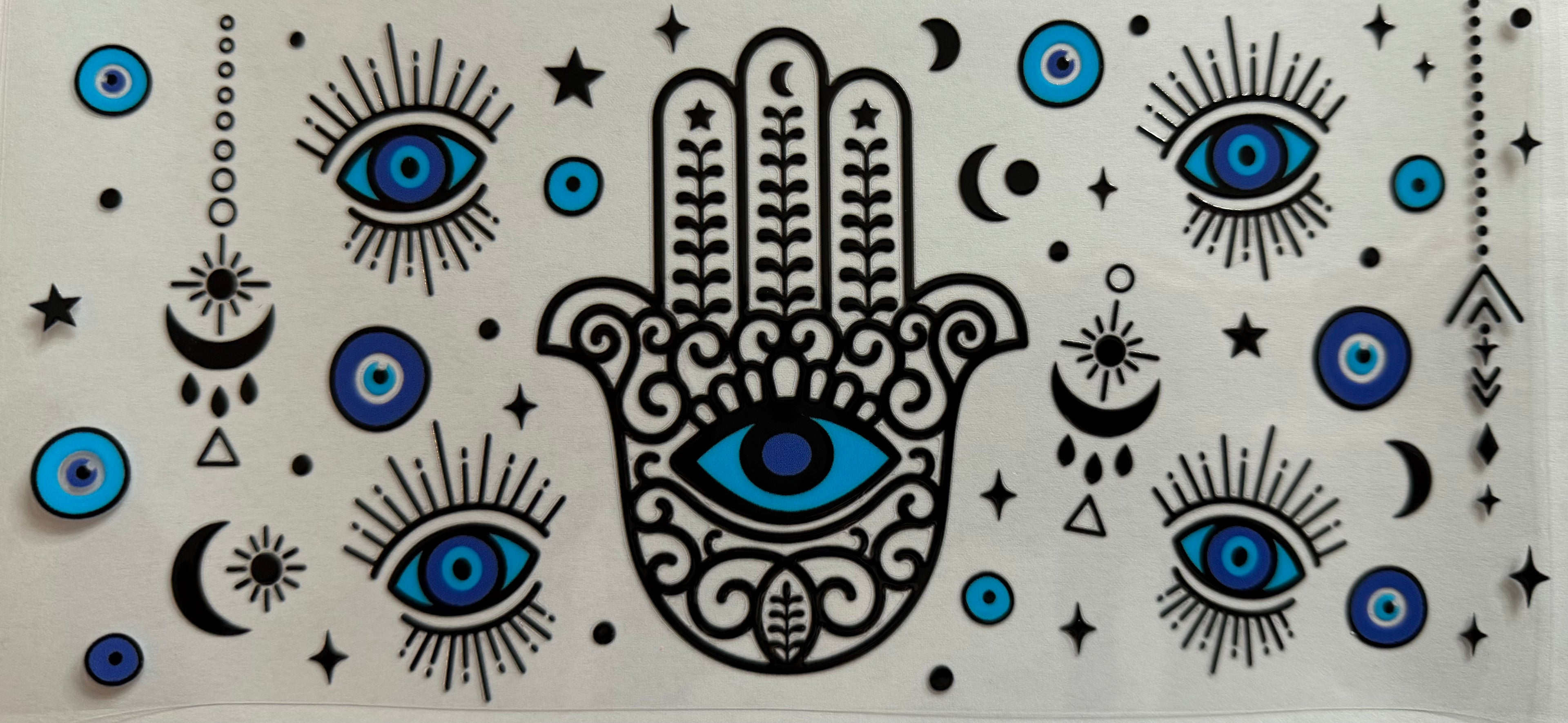 Evil Eye Hand 16oz Uv Dtf Wrap