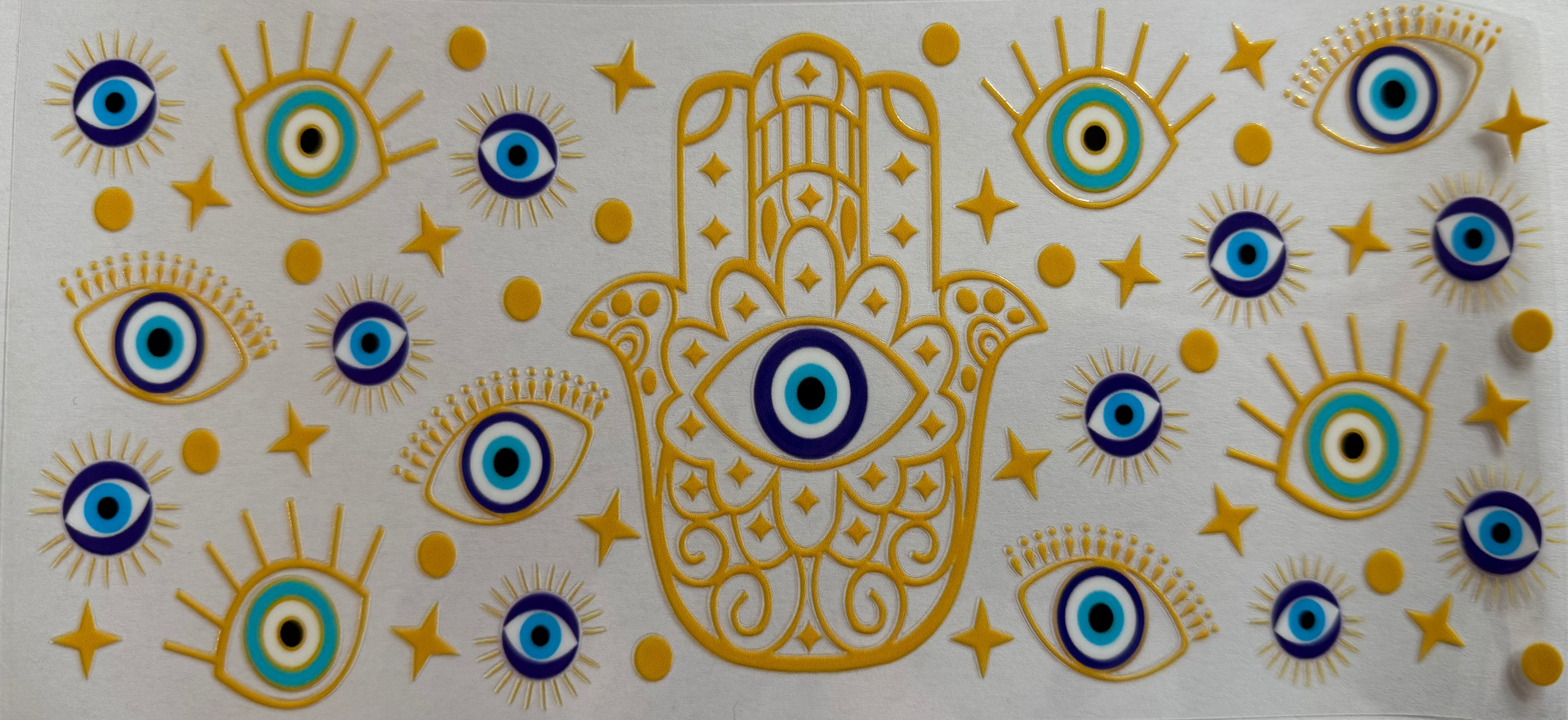 Evil Eye Hand 16oz Uv Dtf Wrap