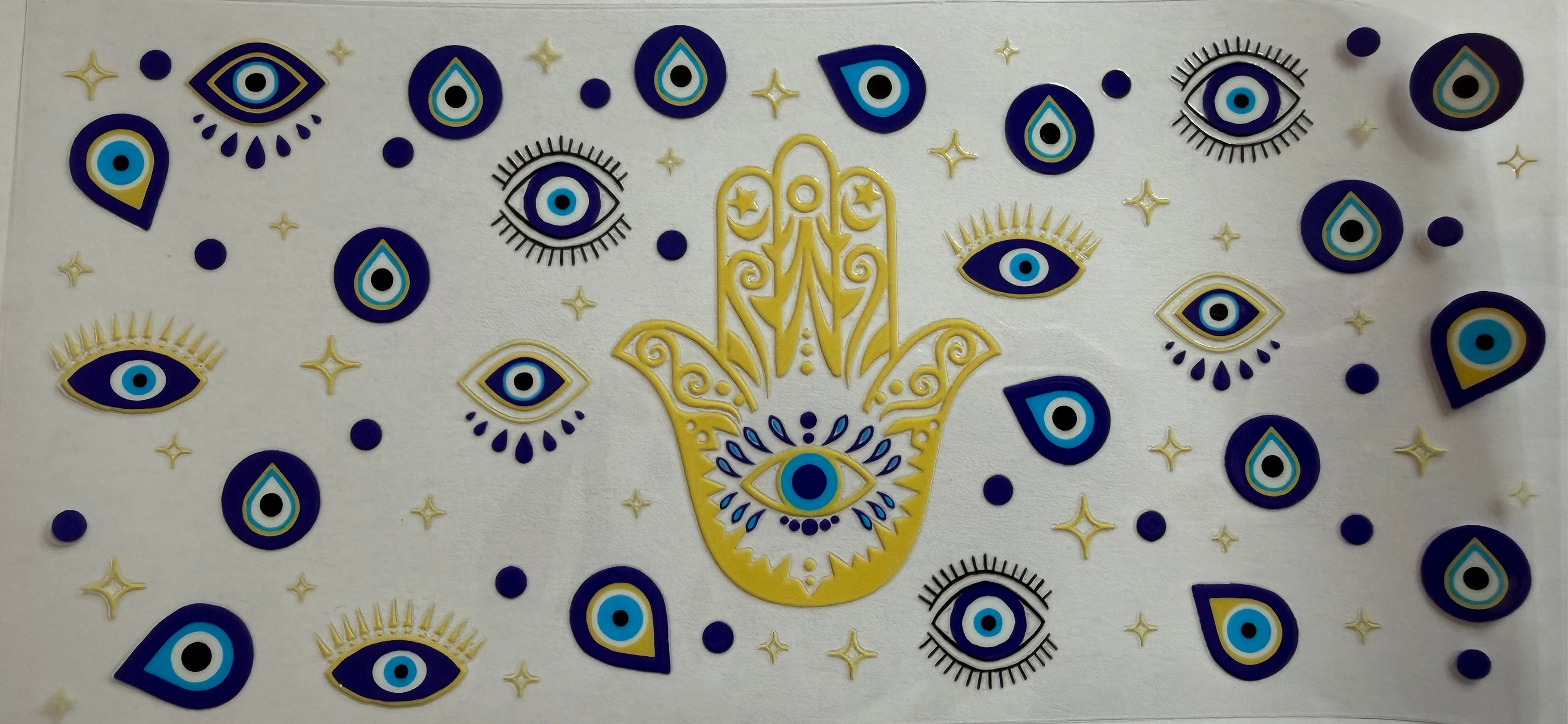 Evil Eye 16oz Uv Dtf Wrap