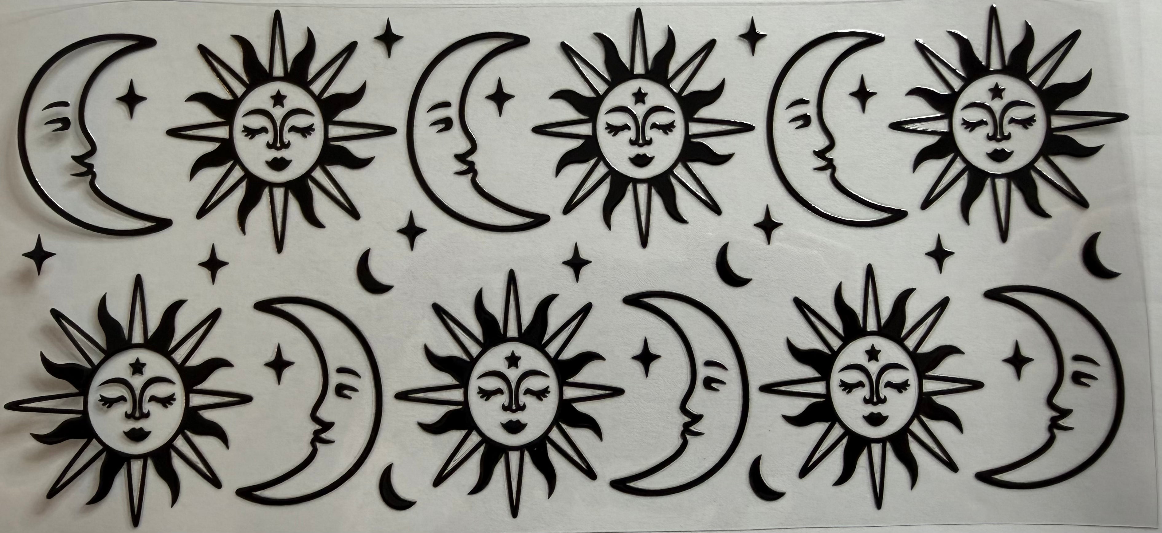Moon & Star 16oz Uv Dtf Wraps