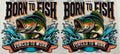 Born To Fish 16oz Uv Dtf Wrap
