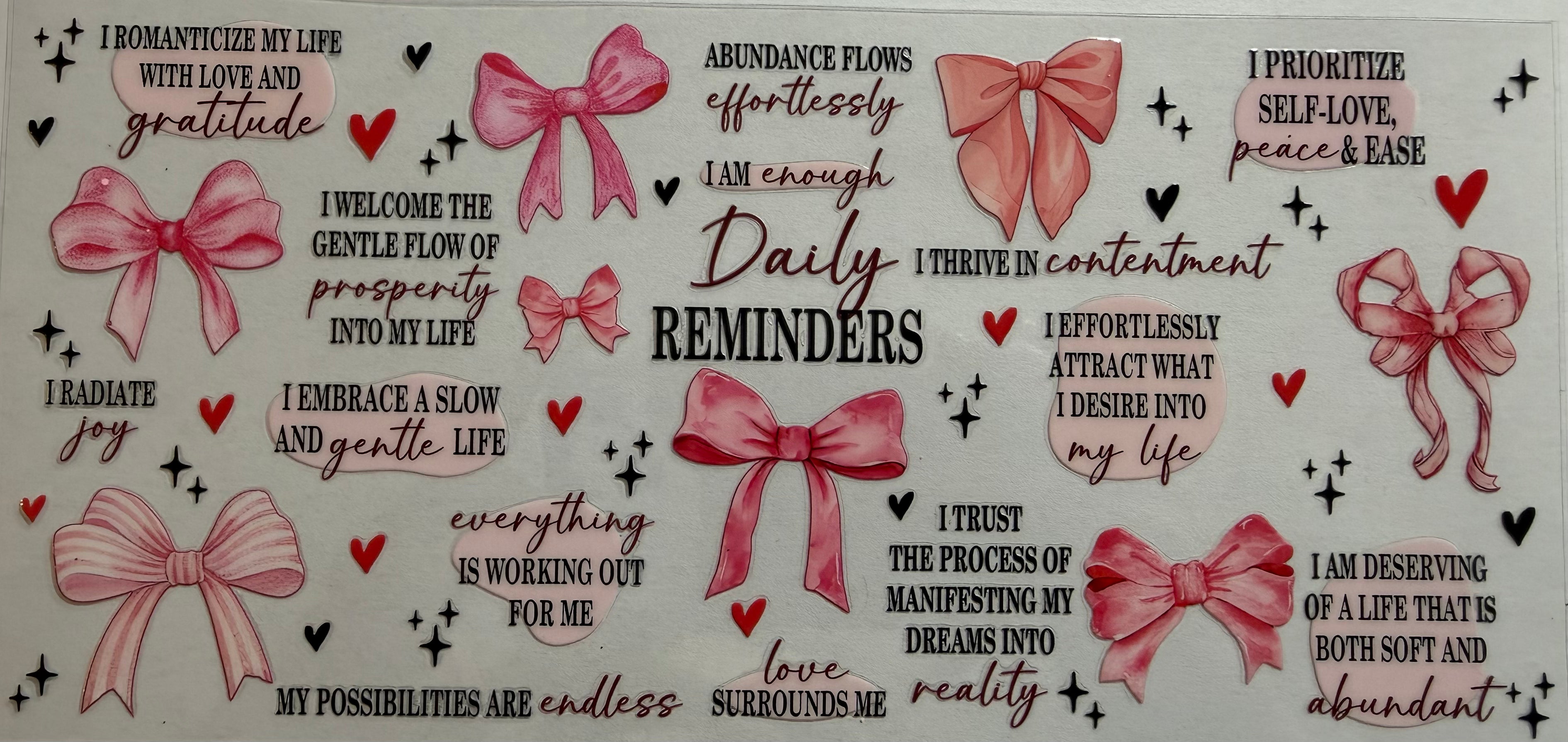 Daily Reminders 16oz Uv Dtf Wraps
