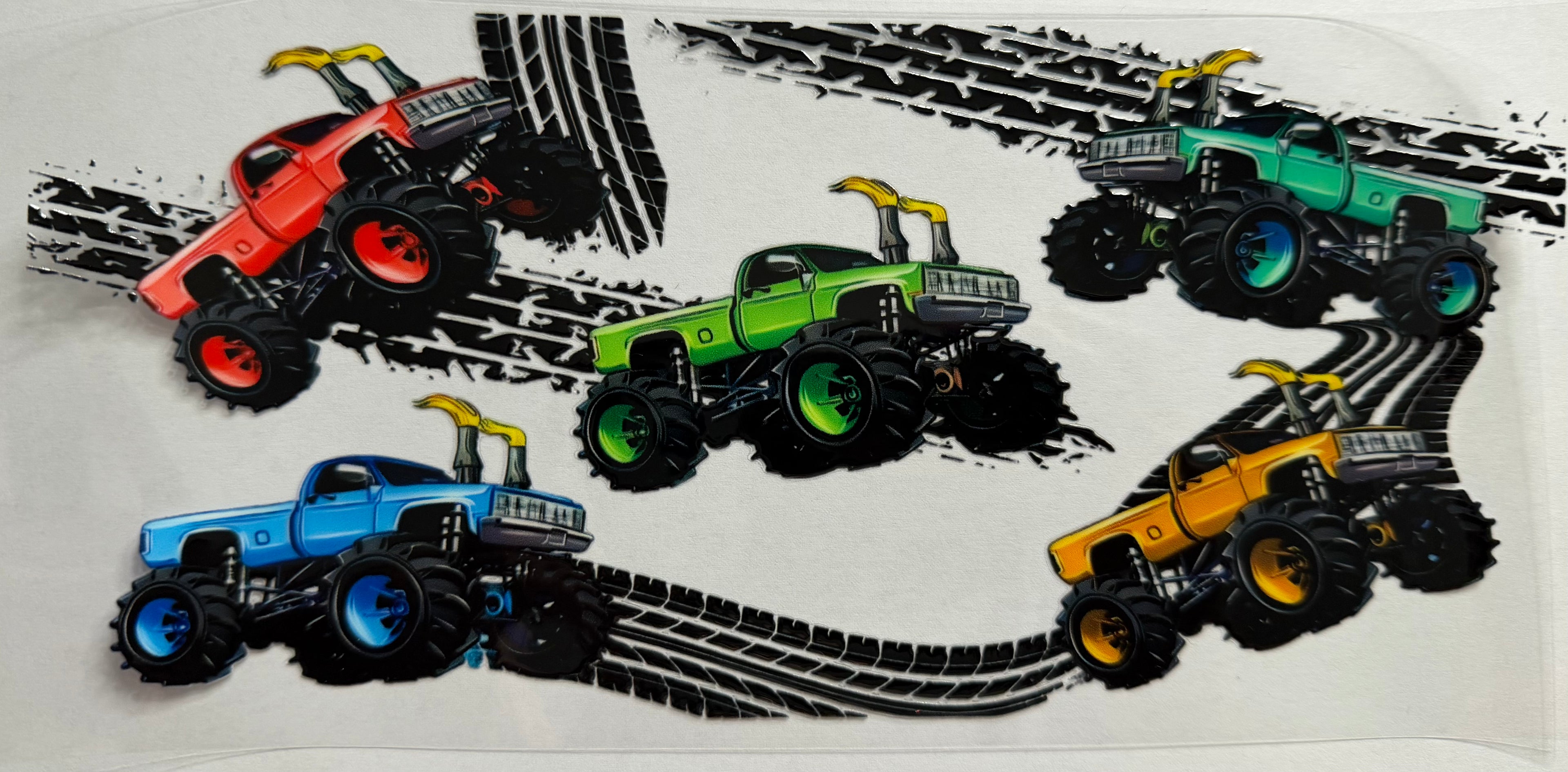 Monster Truck 16oz Uv Dtf Wrap