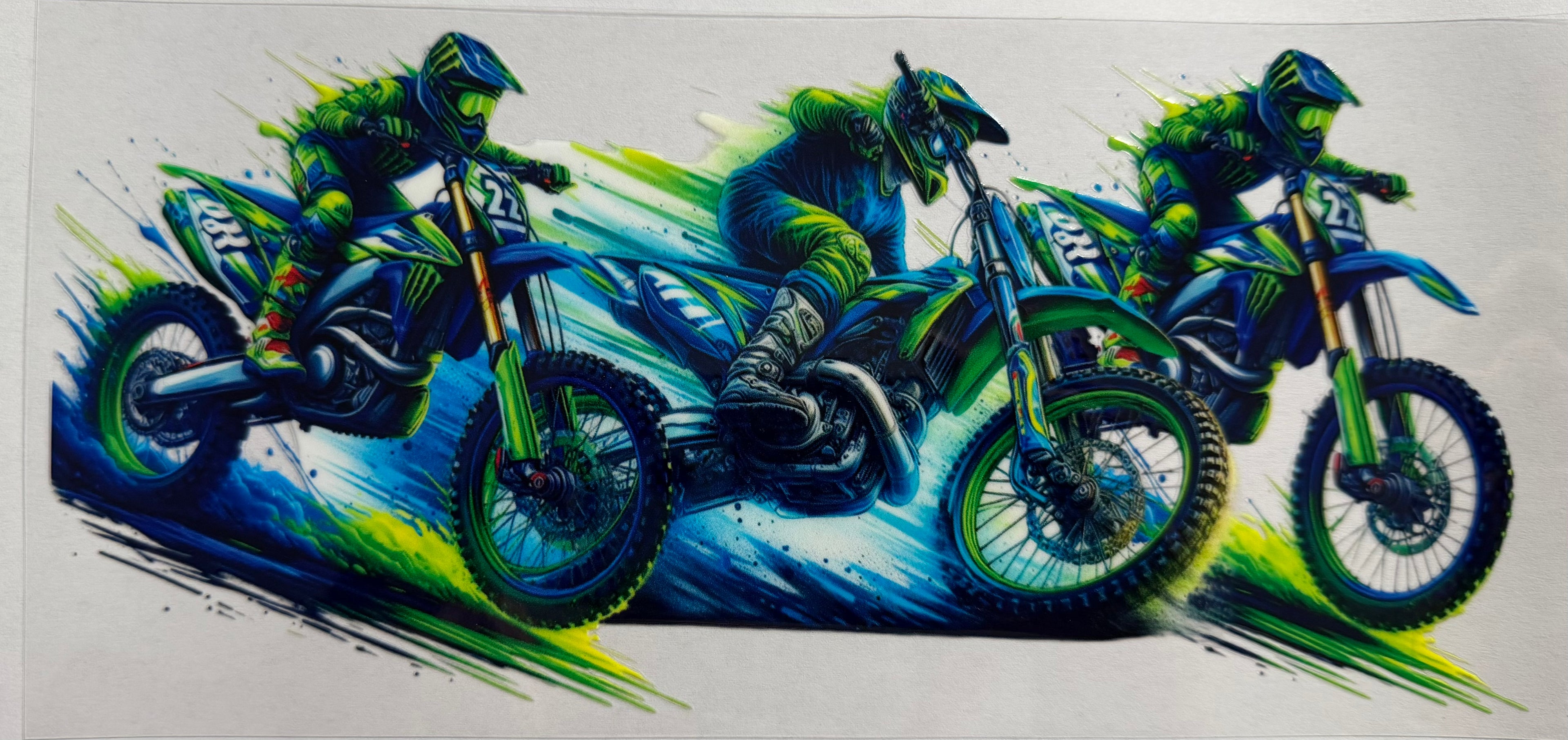 Dirt Bike 16oz Uv Dtf Wrap