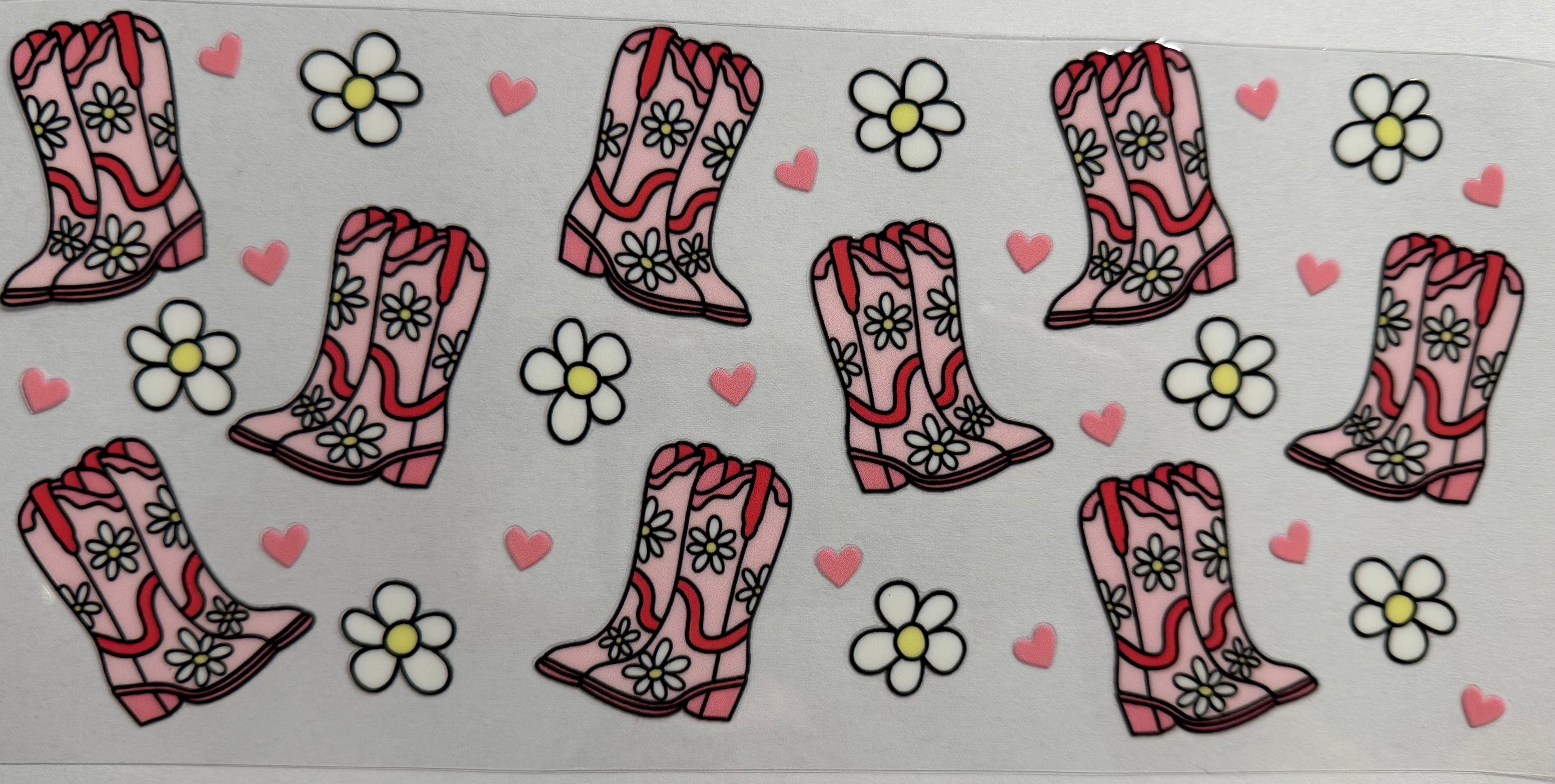 Country Boots 16oz Uv Dtf Wrap