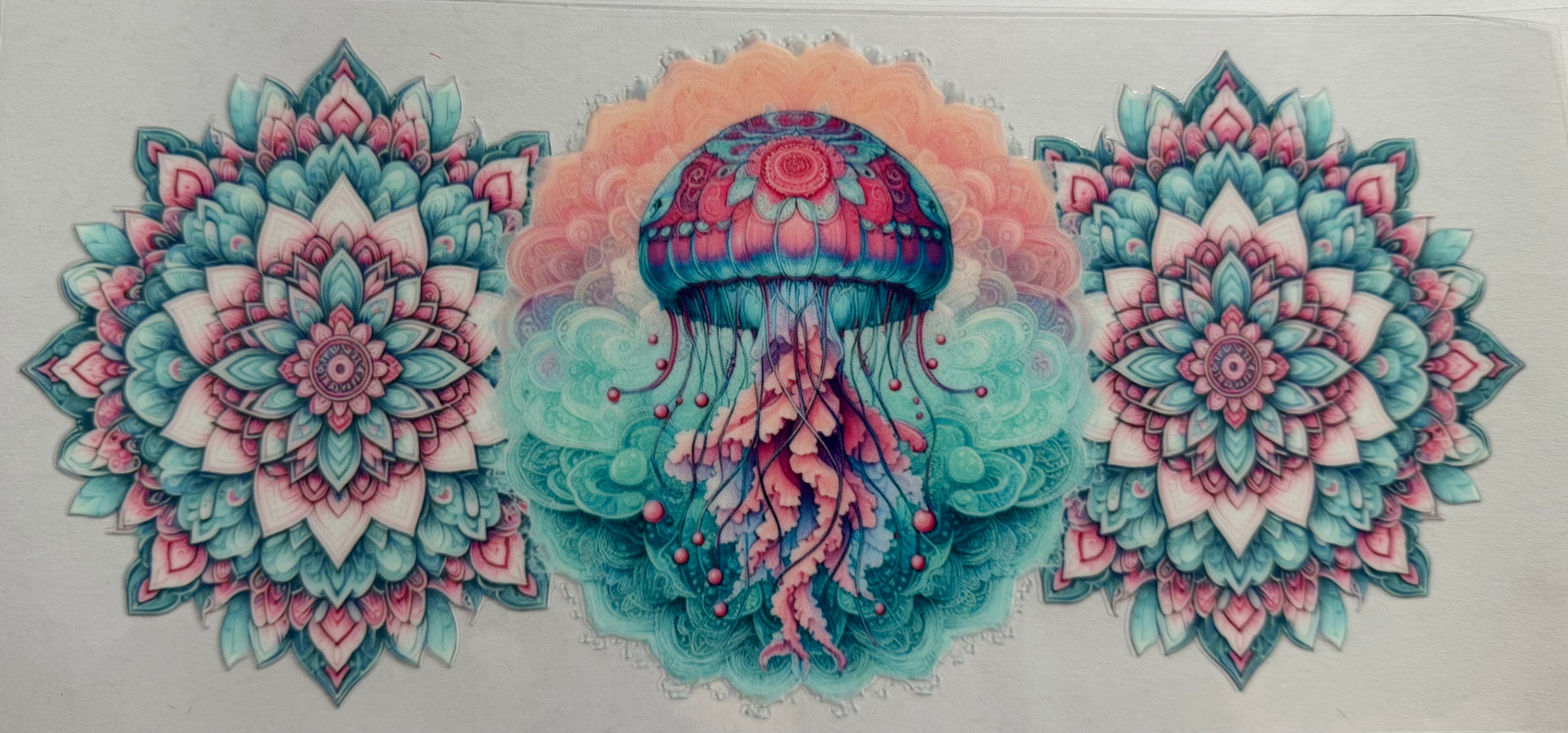 Jelly Fish 16oz Uv Dtf Wrap