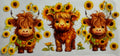 Highland Cows 16oz Uv Dtf Wrap