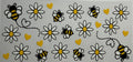 Bees & Flowers 16oz Uv Dtf Wrap
