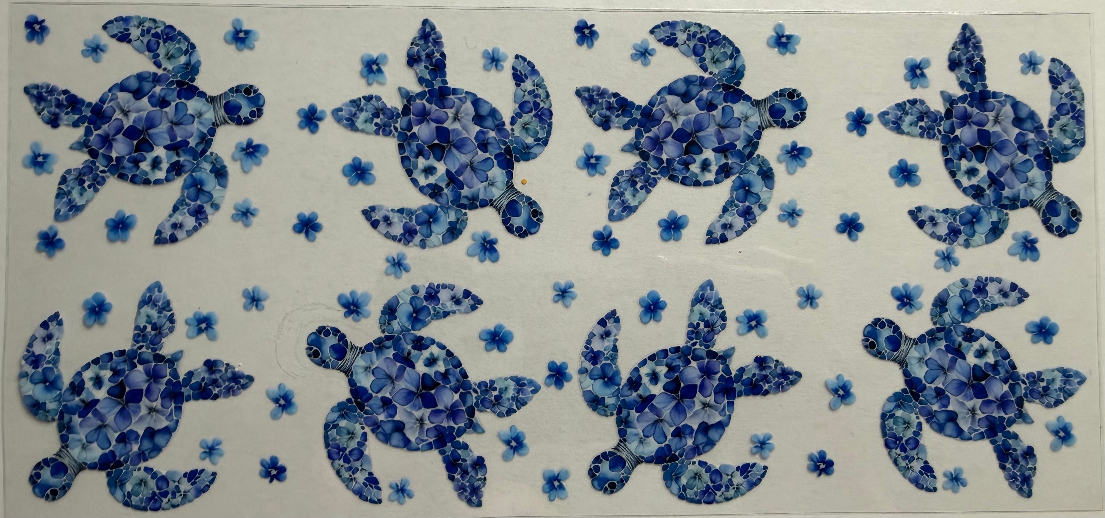 Blue Turtles 16oz Uv Dtf Wrap