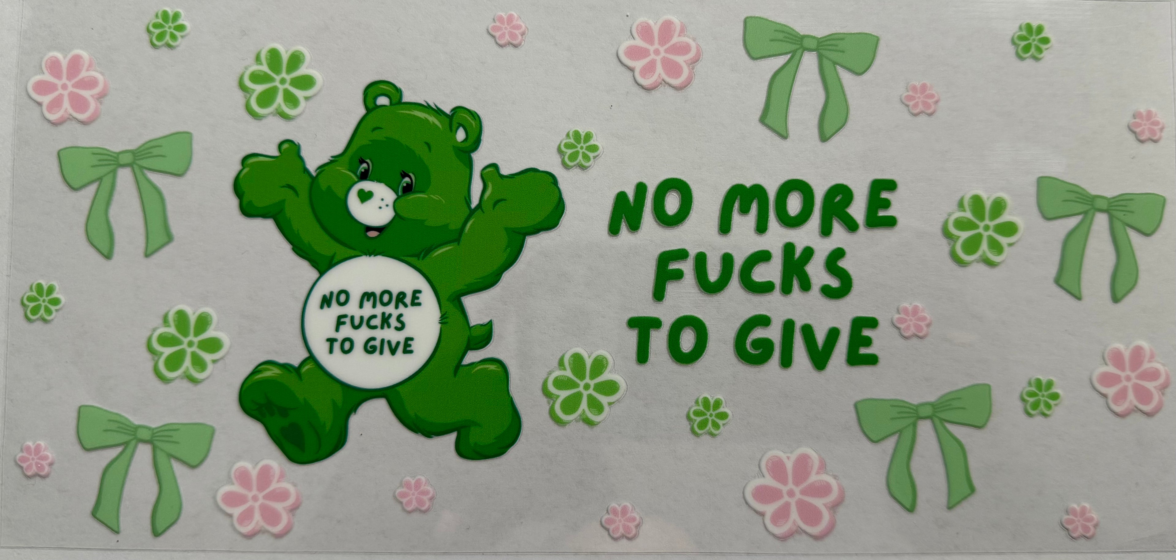 Swear Bears 16oz Uv Dtf Wrap