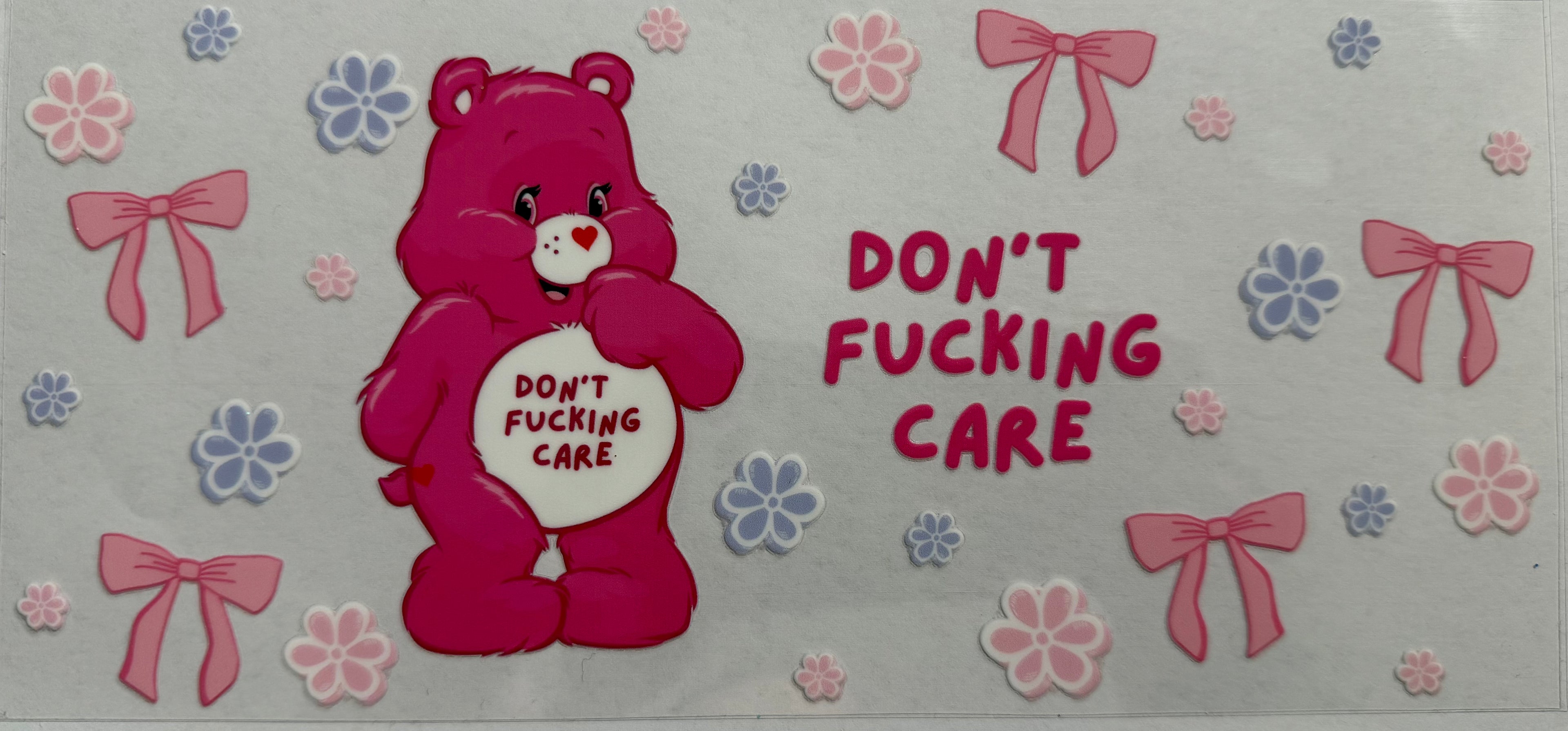 Swear Bears 16oz Uv Dtf Wrap