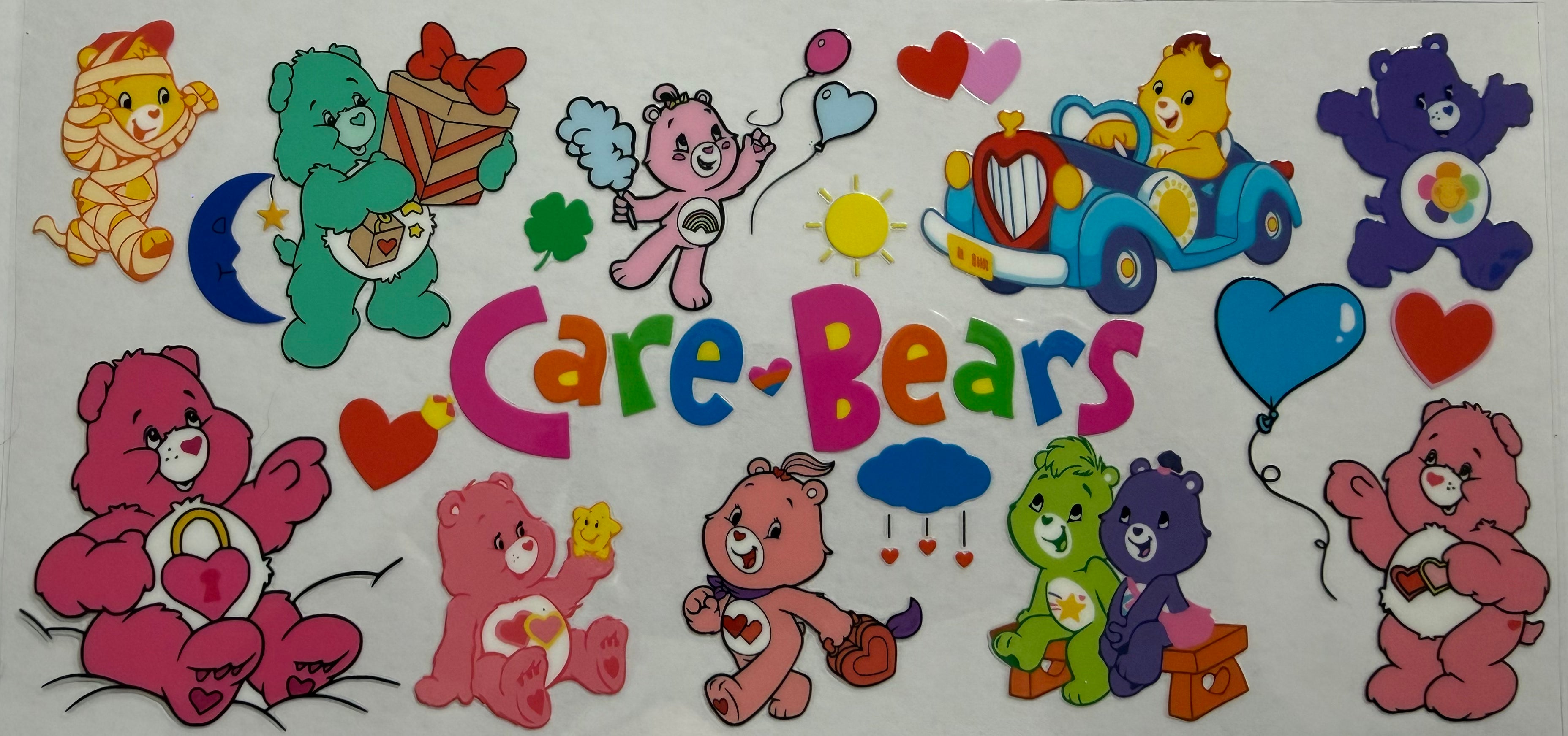 Care Bears 16oz Uv Dtf Wrap