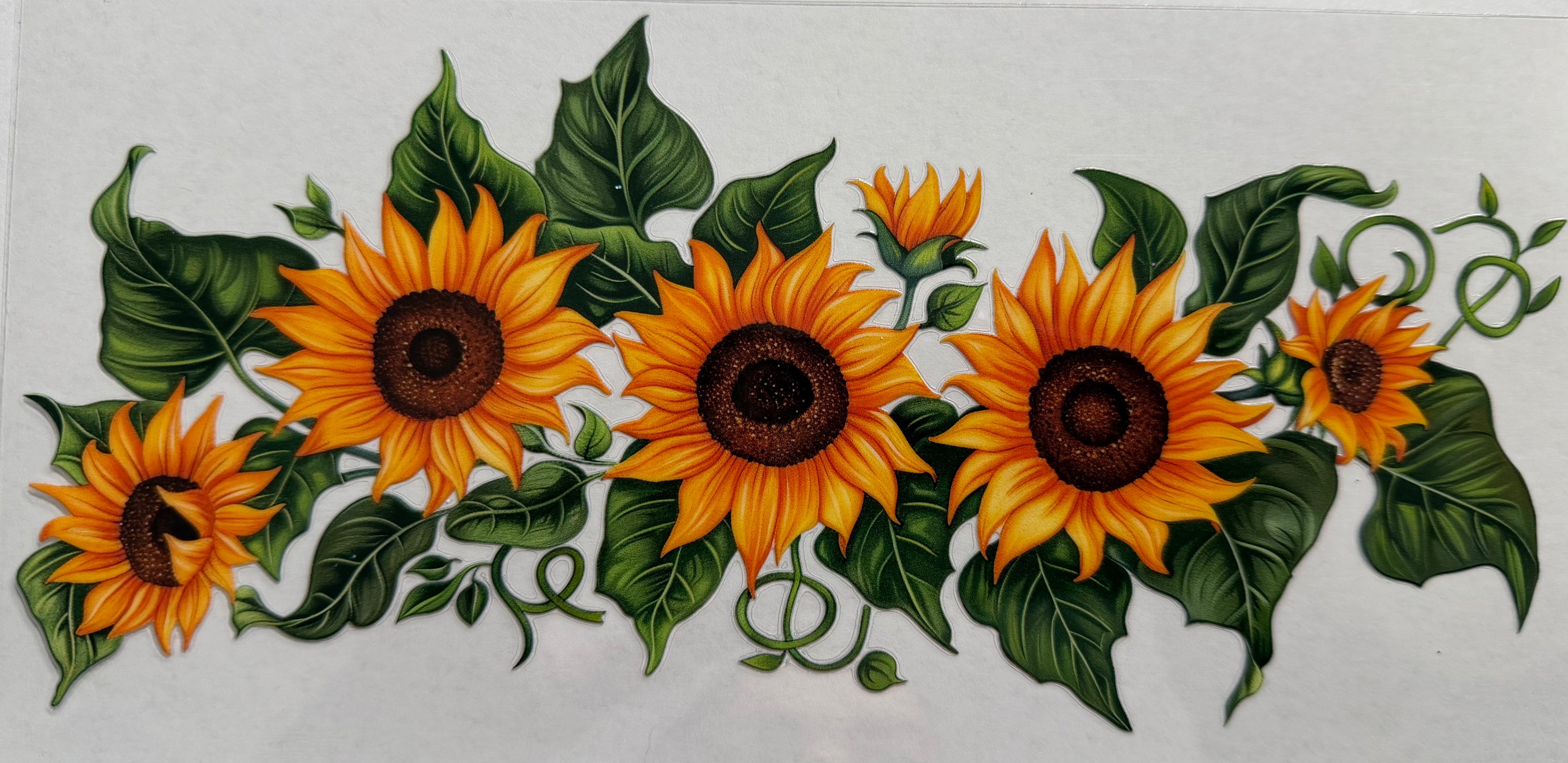 Sunflowers 16oz Uv Dtf Wraps