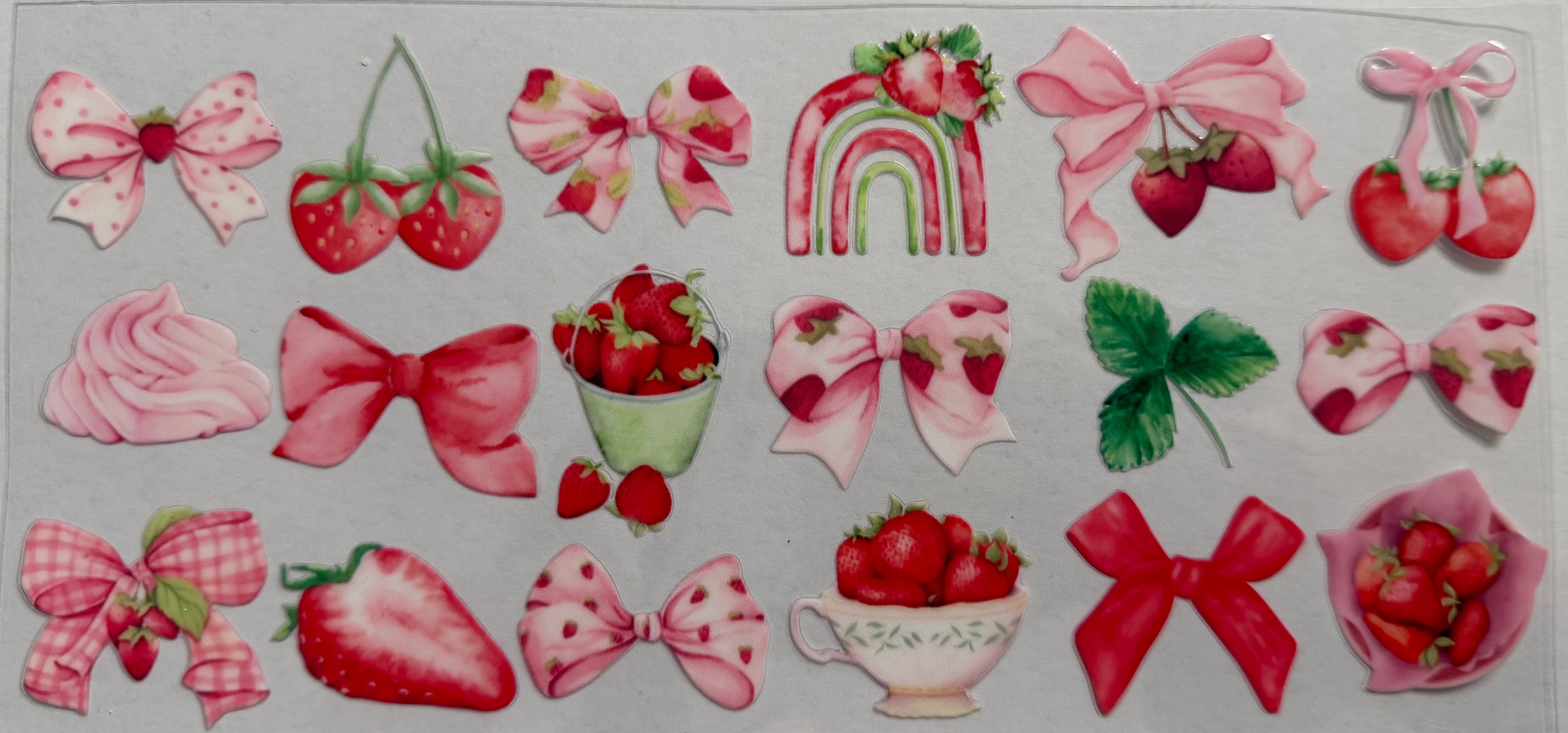 Strawberry 16oz Uv Dtf Wrap