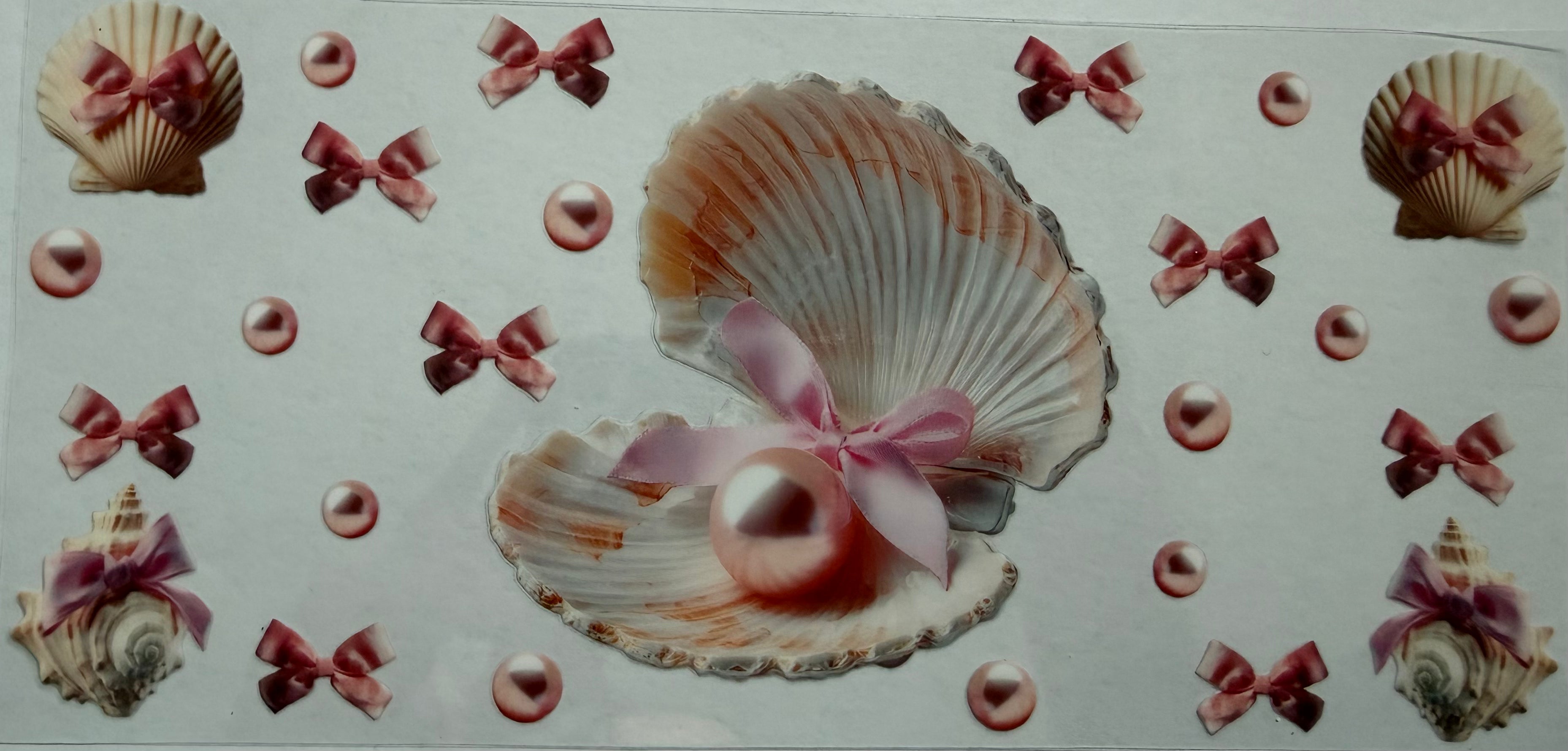 Pearls & Shells 16oz Uv Dtf Wrap