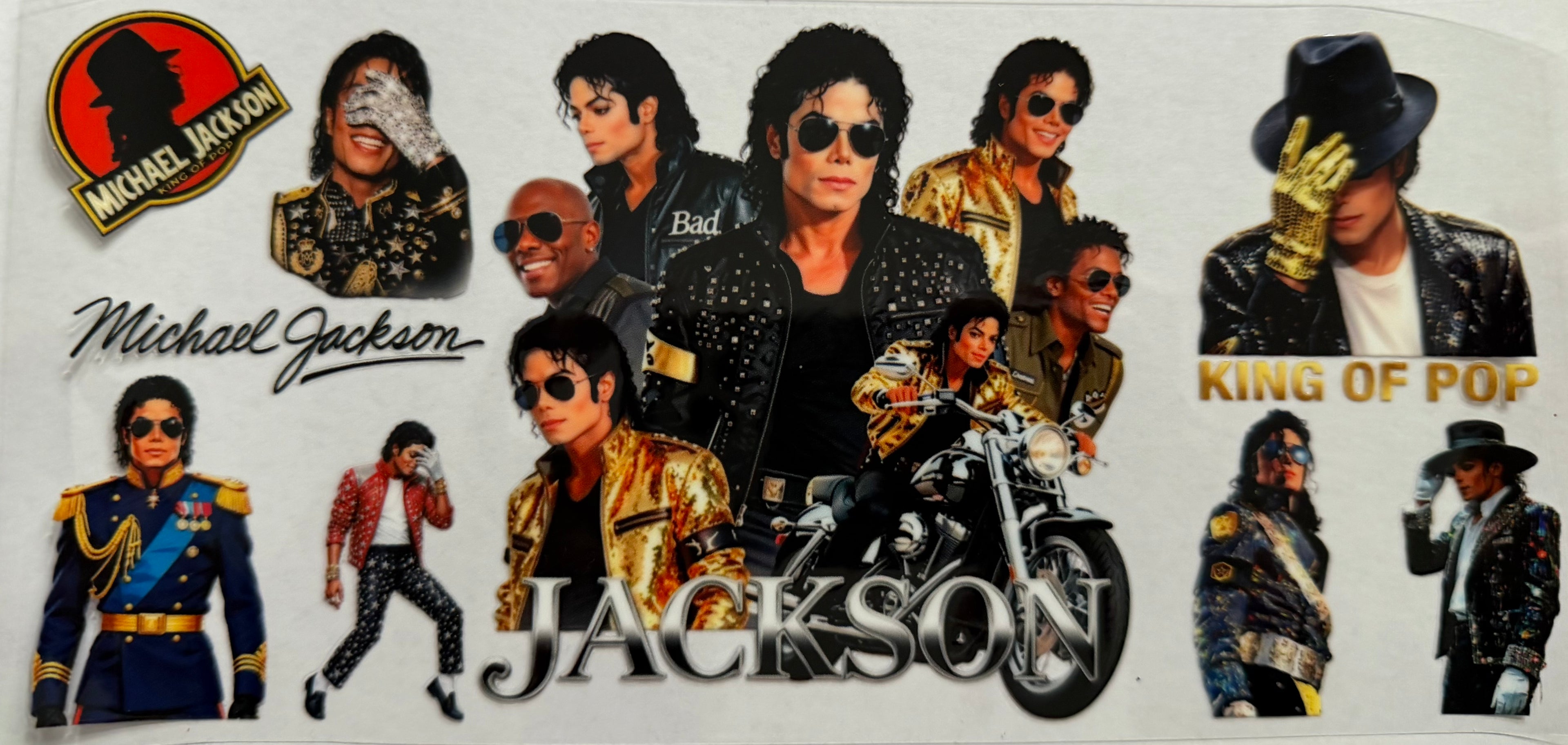 Michael Jackson 16oz Uv Dtf Wrap