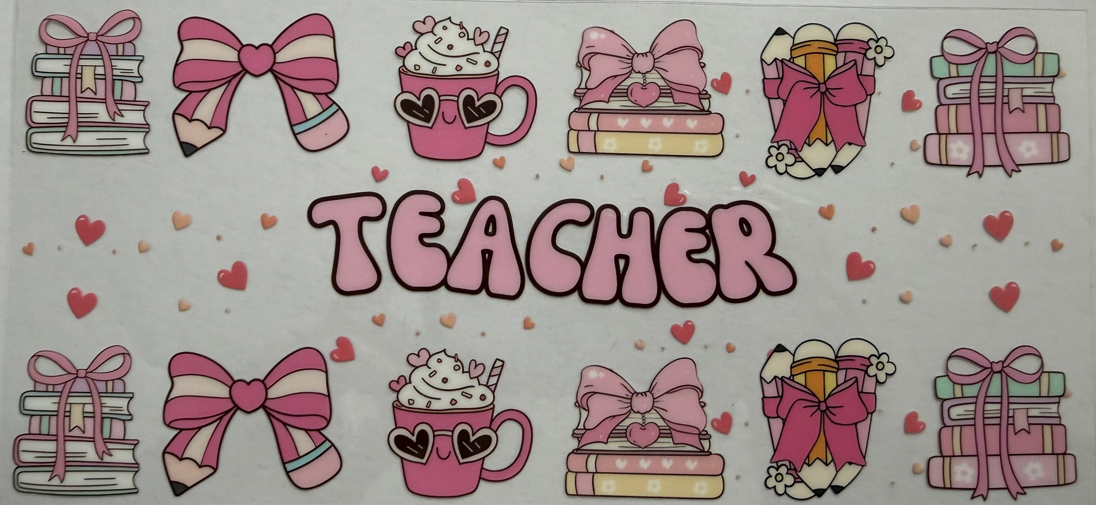 Teacher 16oz Uv Dtf Wrap