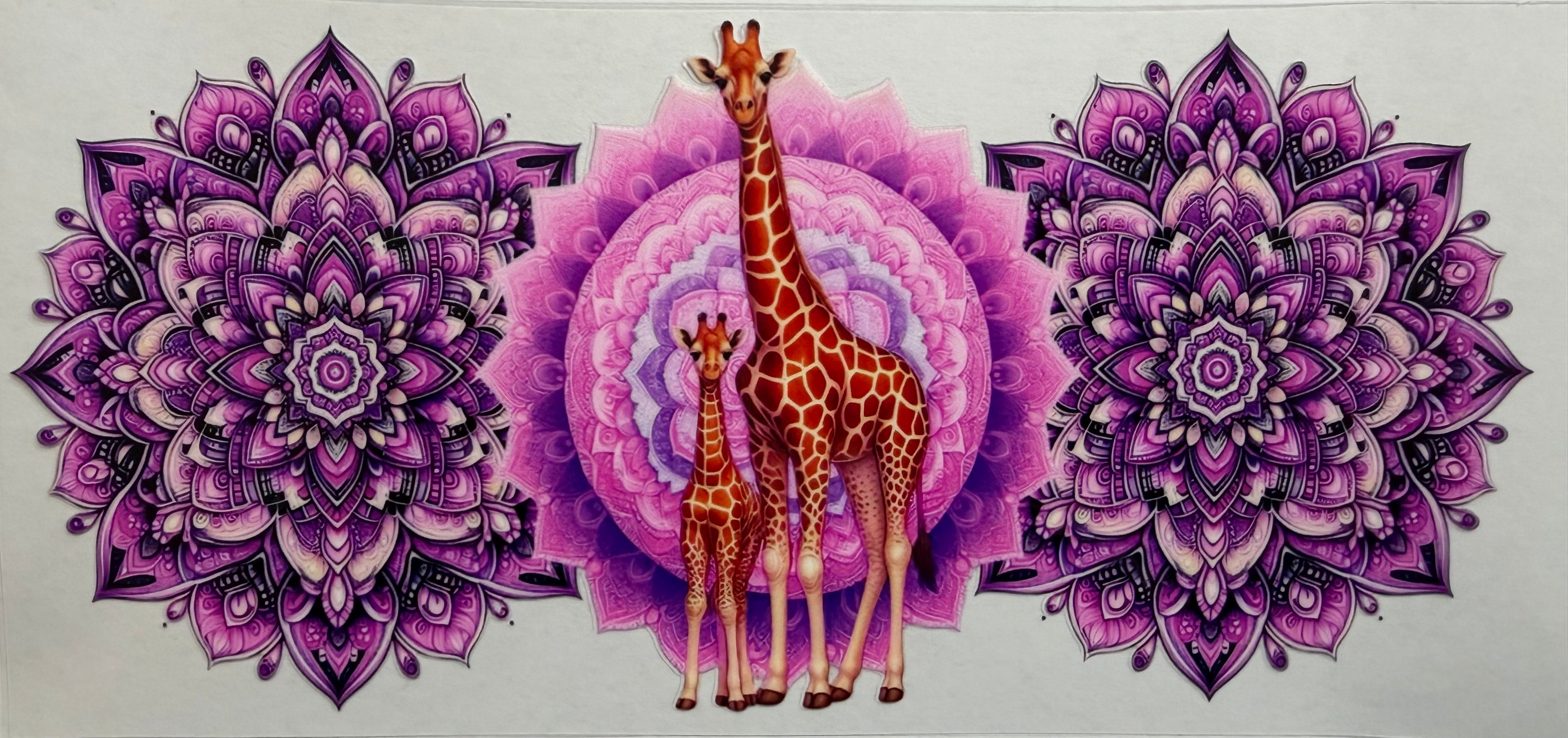 Giraffe 16oz Uv Dtf Wrap