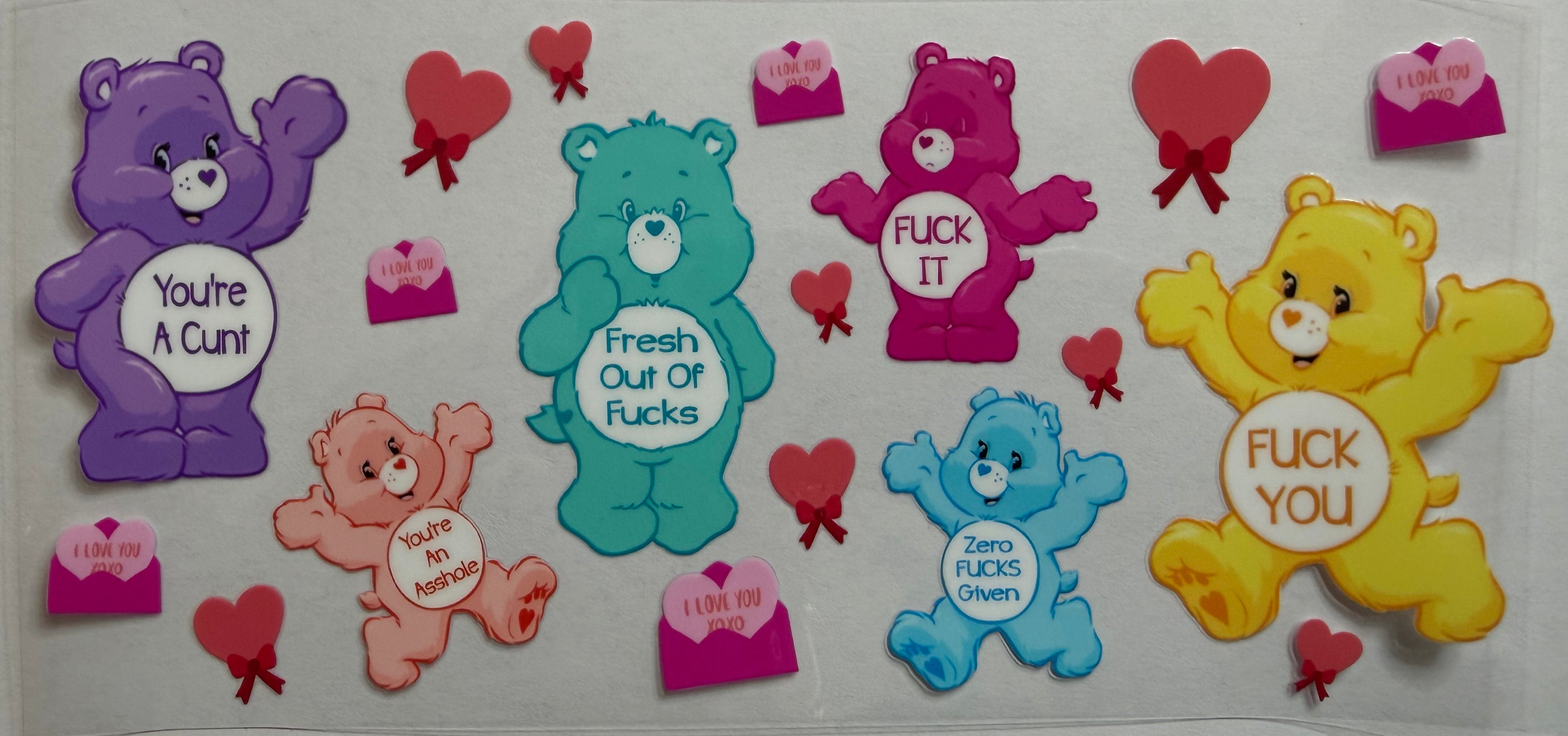 Swear Bears 16oz Uv Dtf Wrap