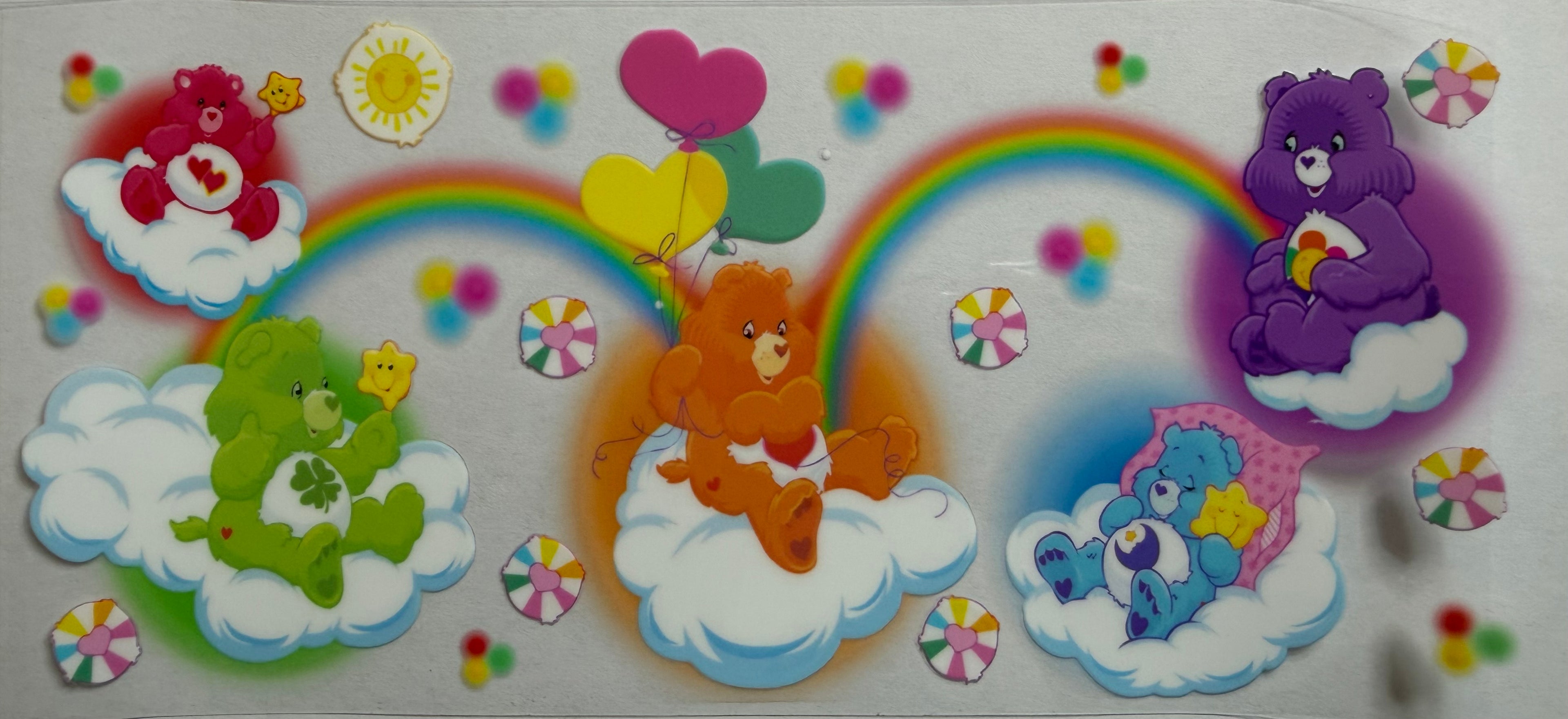Care Bears 16oz Uv Dtf Wrap