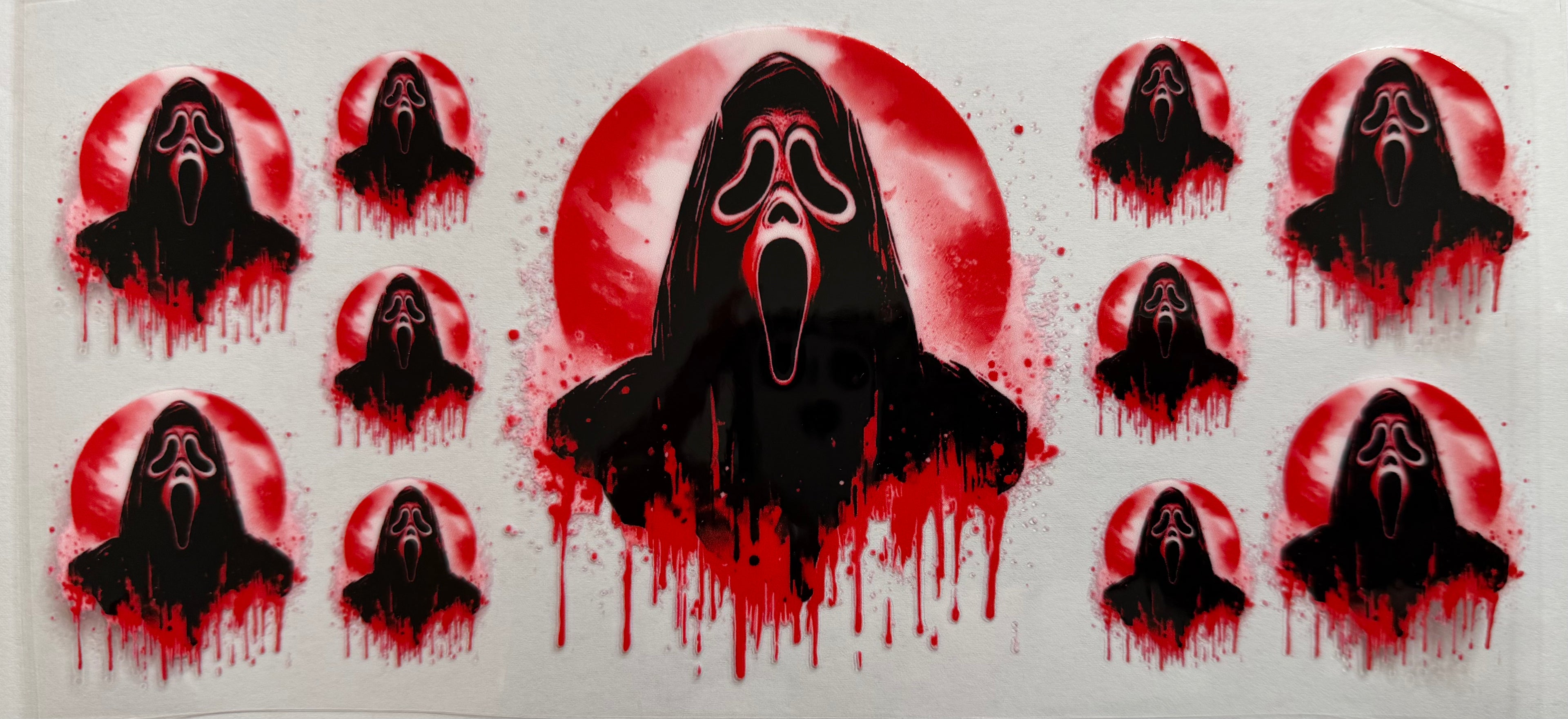 Ghost Face 16oz Uv Dtf Wrap