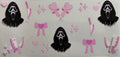 Ghost Face & Bows 16oz Uv Dtf Wrap