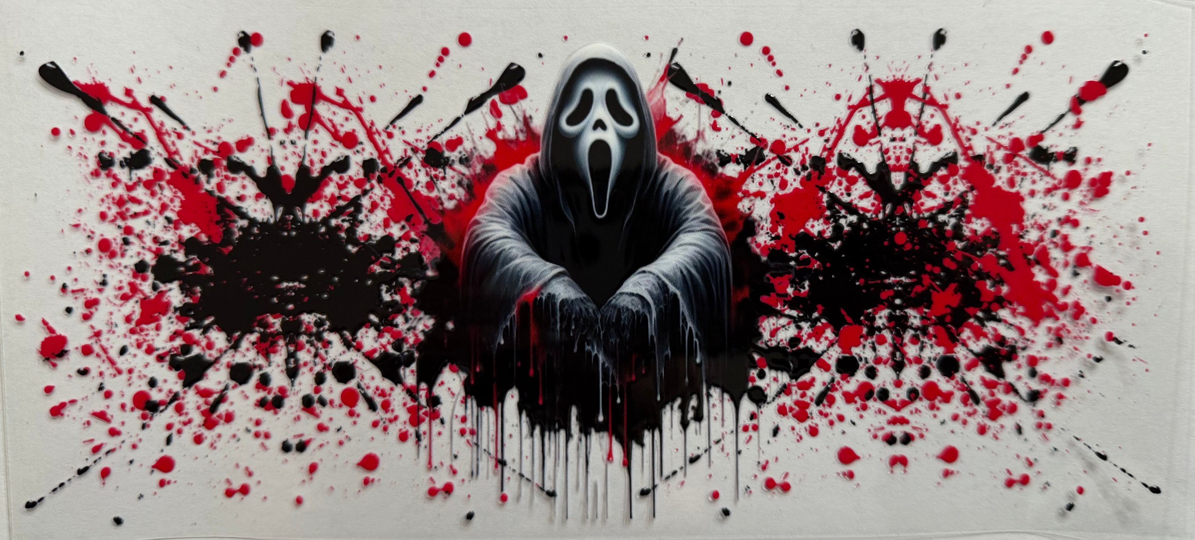 Ghost face 16oz Uv Dtf Wrap