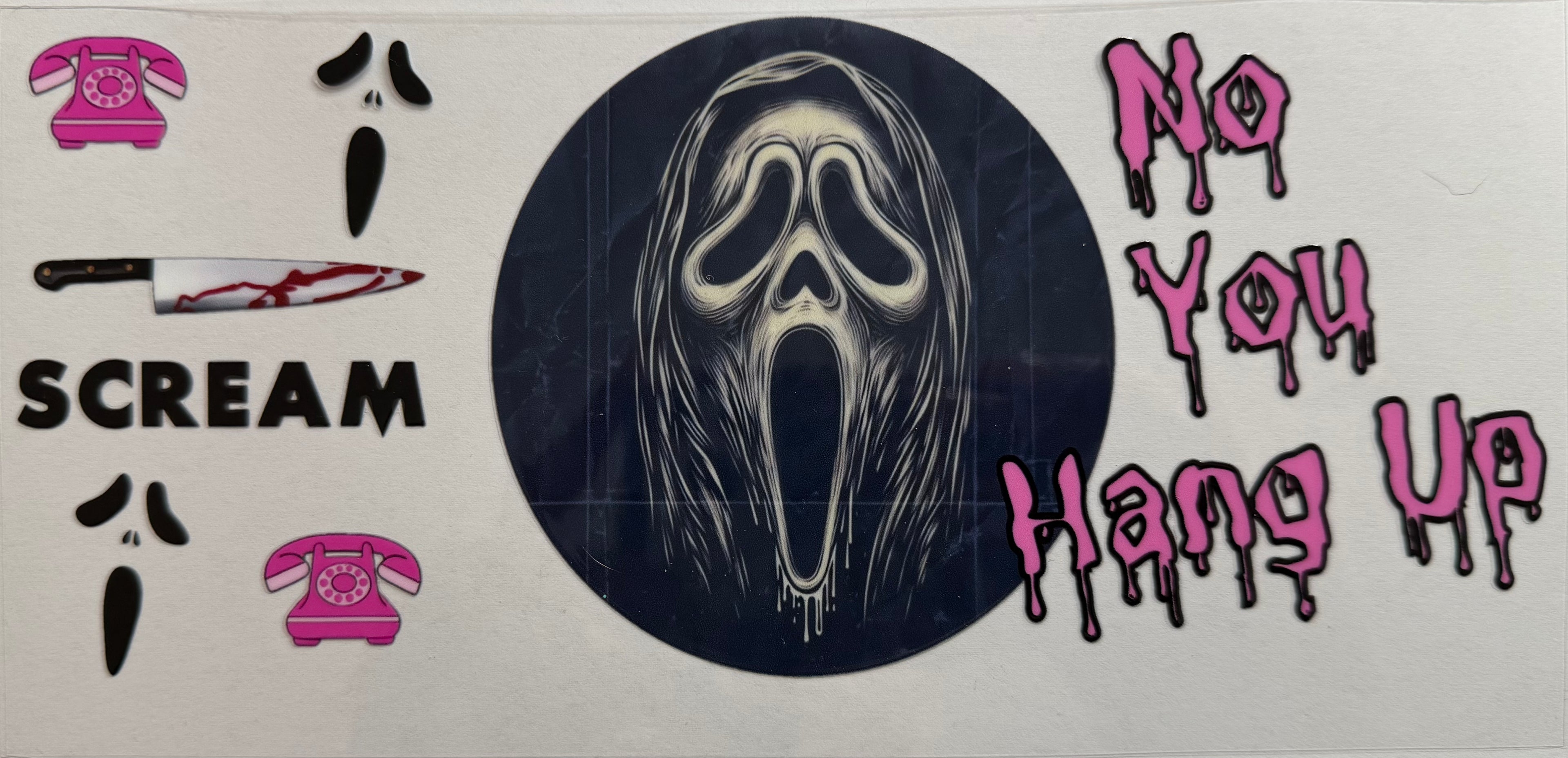 Scream 16oz Uv Dtf Wrap
