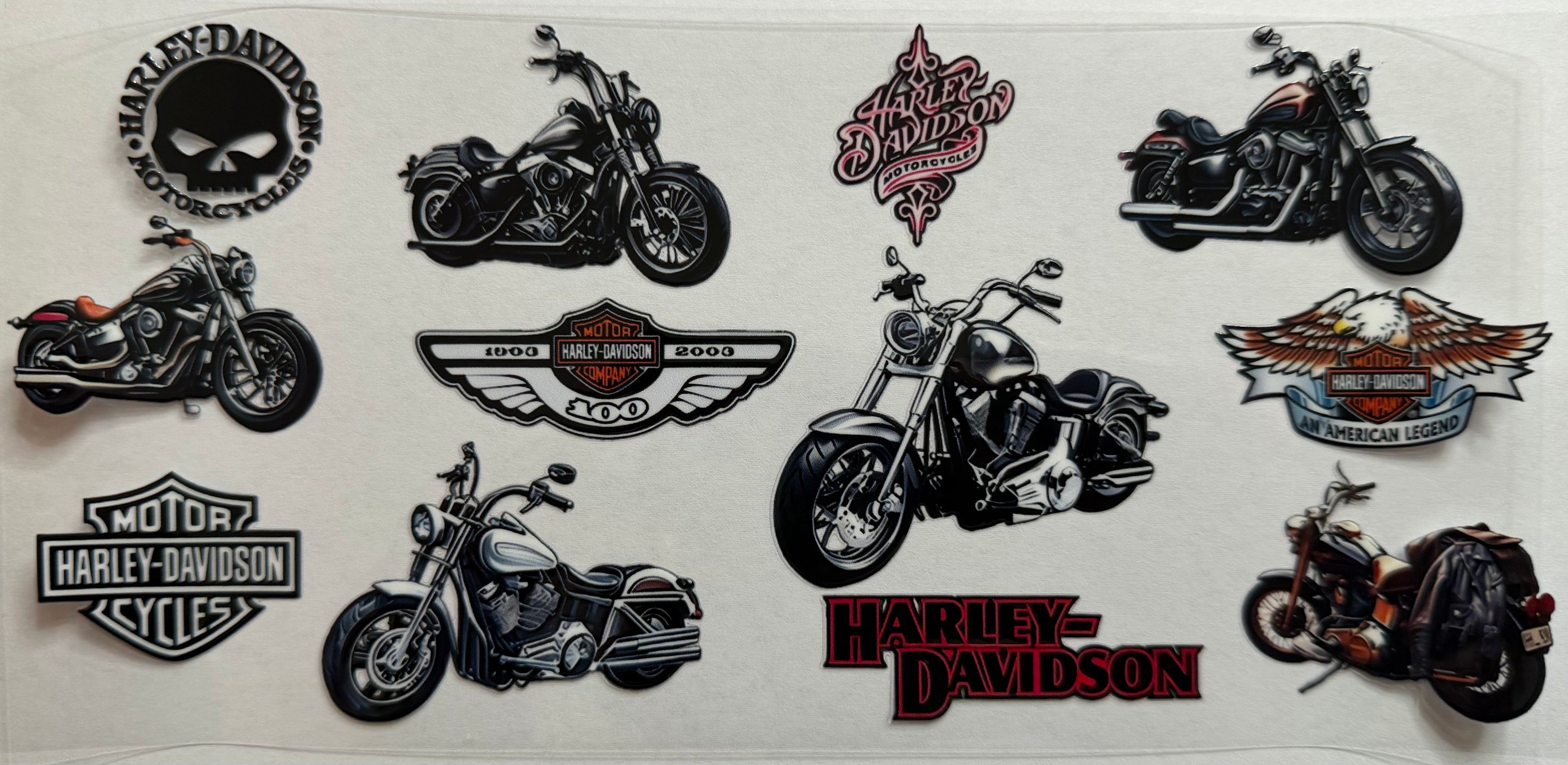 Motor Cycle 16oz Uv Dtf Wrap