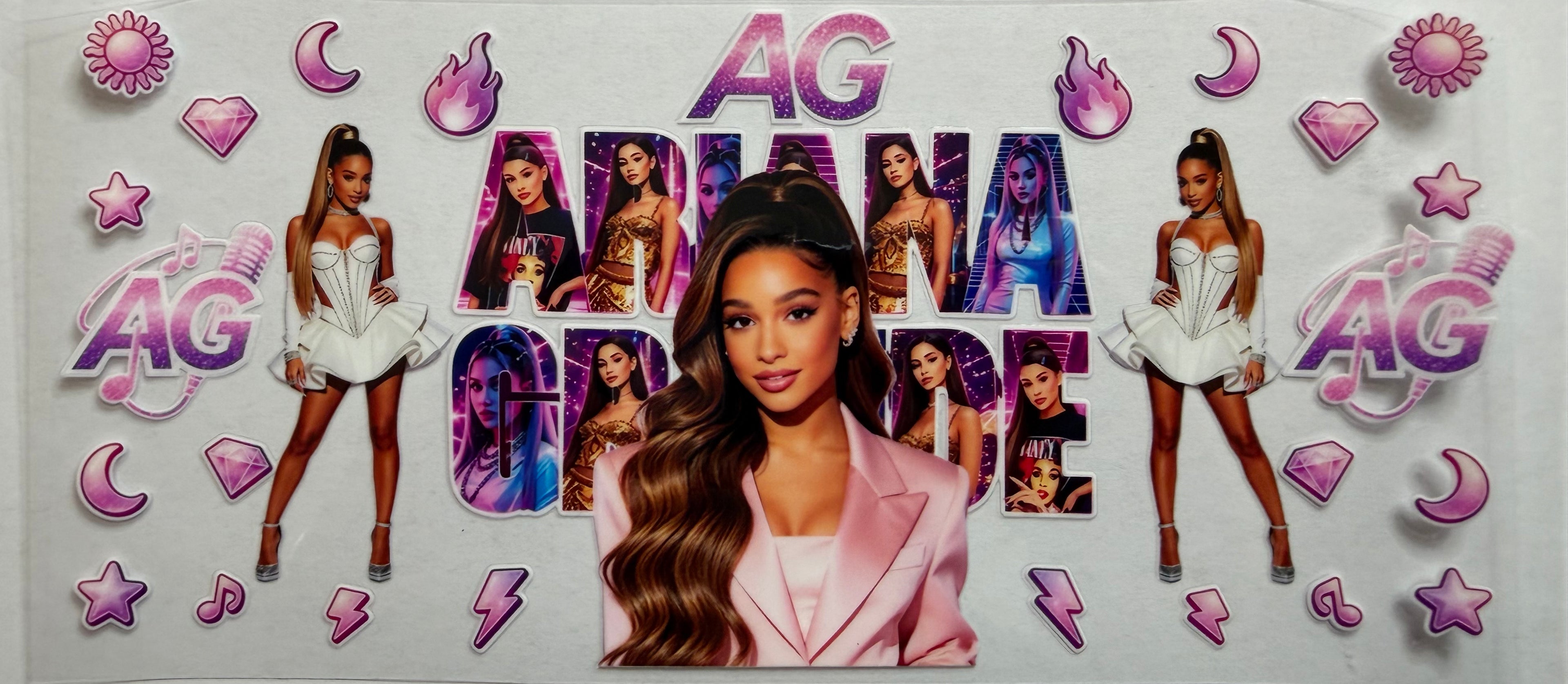 Ariana Grande 16oz Uv Dtf Wrap