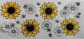 White & Yellow Flowers 16oz Uv Dtf Wrap