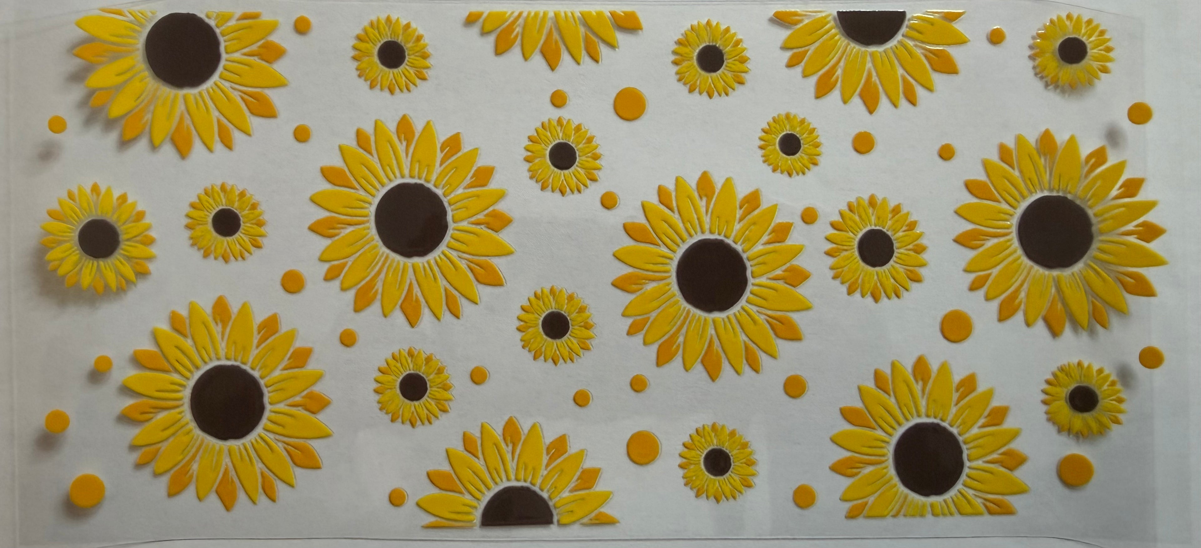 Sunflowers 16oz Uv Dtf Wrap