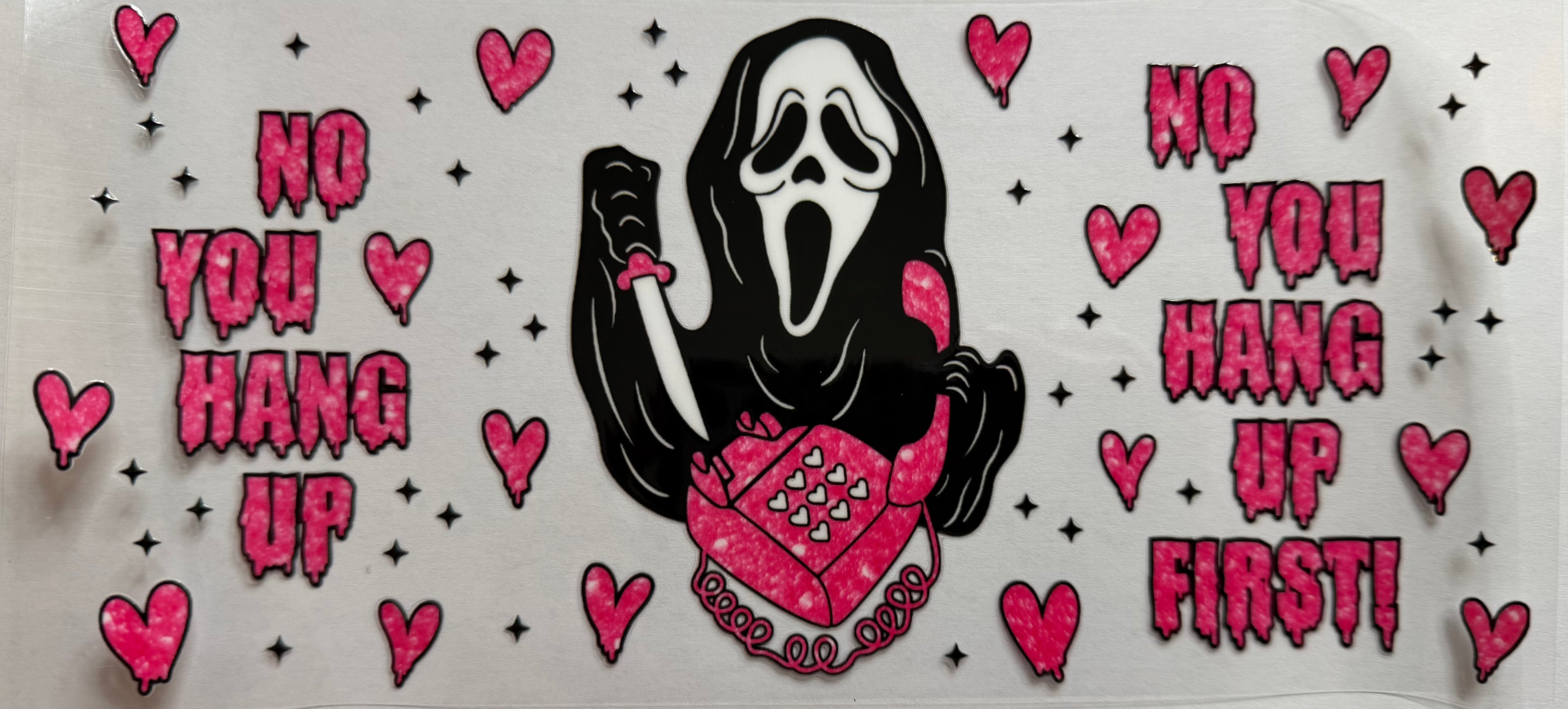 Ghost Face 16oz Uv Dtf Wrap