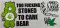 Weed Care Bear 16oz Uv Dtf Wrap