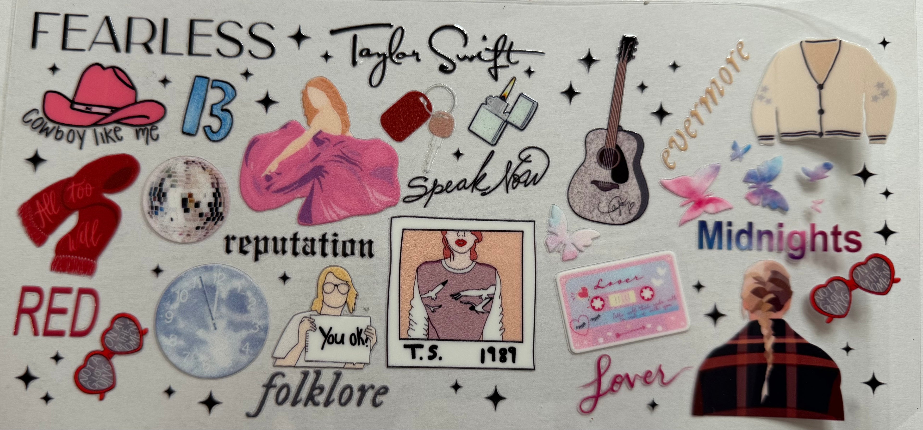 Taylor Swift 16oz Uv Dtf Wrap